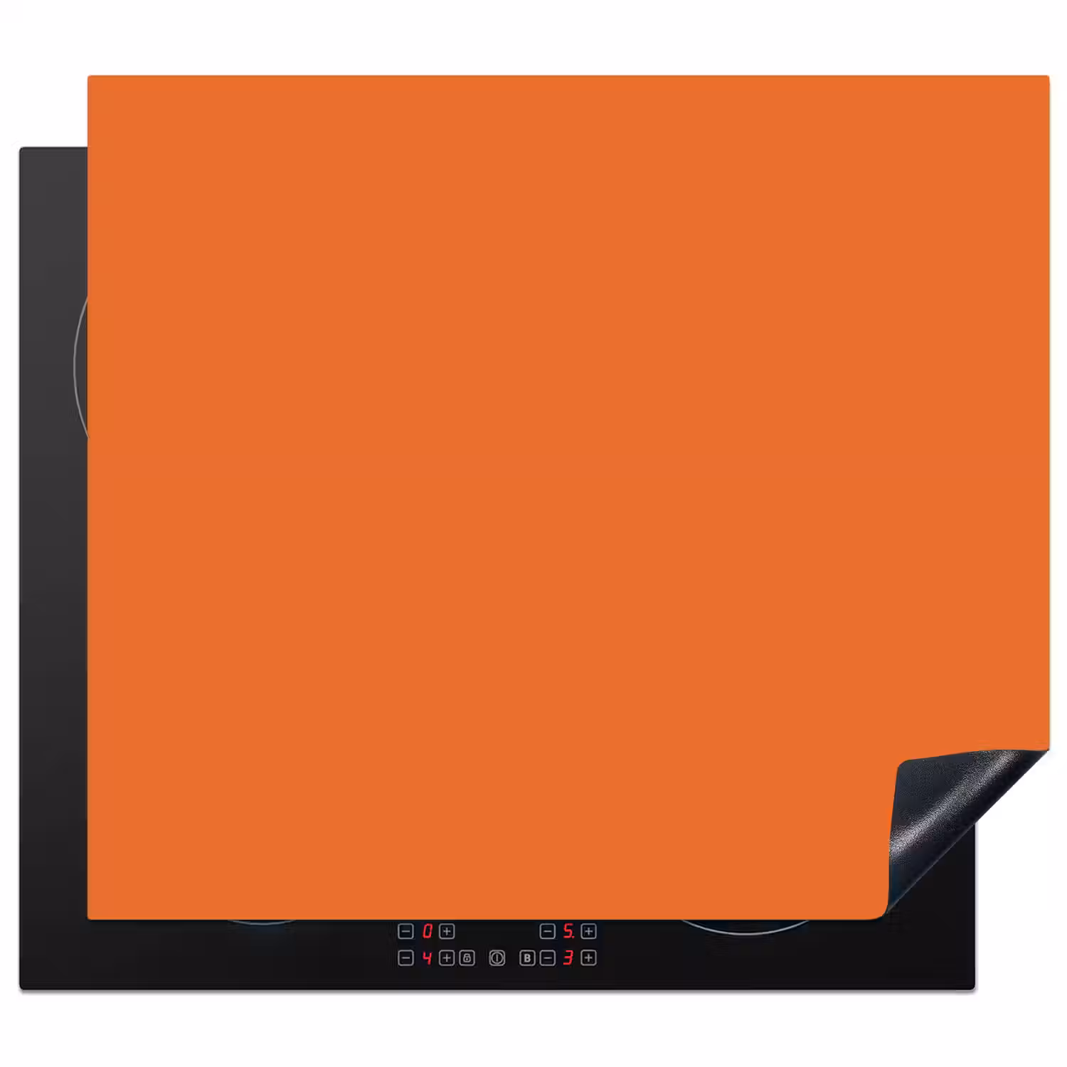 Burnt - Sienna - Oranje Inductie beschermer vinyl 3mm middel 274 -3d
