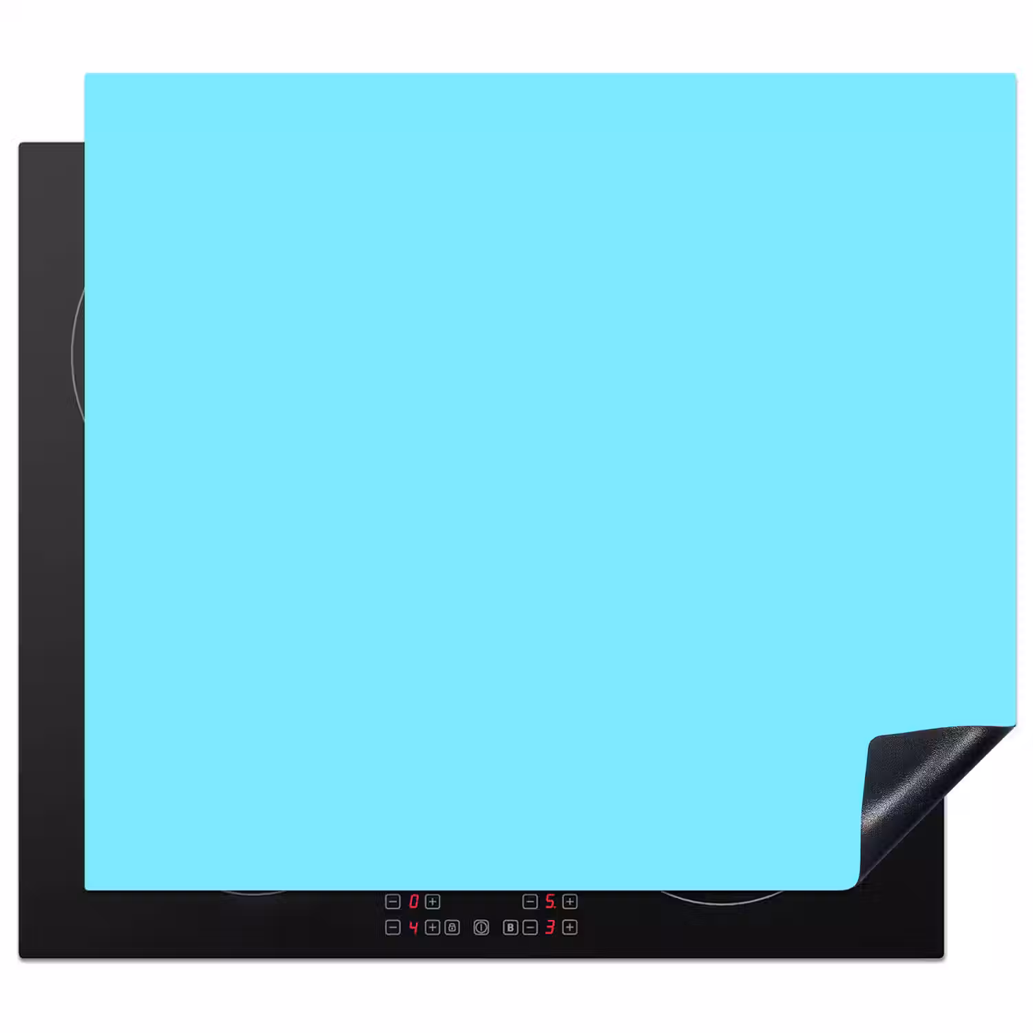 Electric - Cyan - Blauw Inductie beschermer vinyl 3mm middel 274 -3d