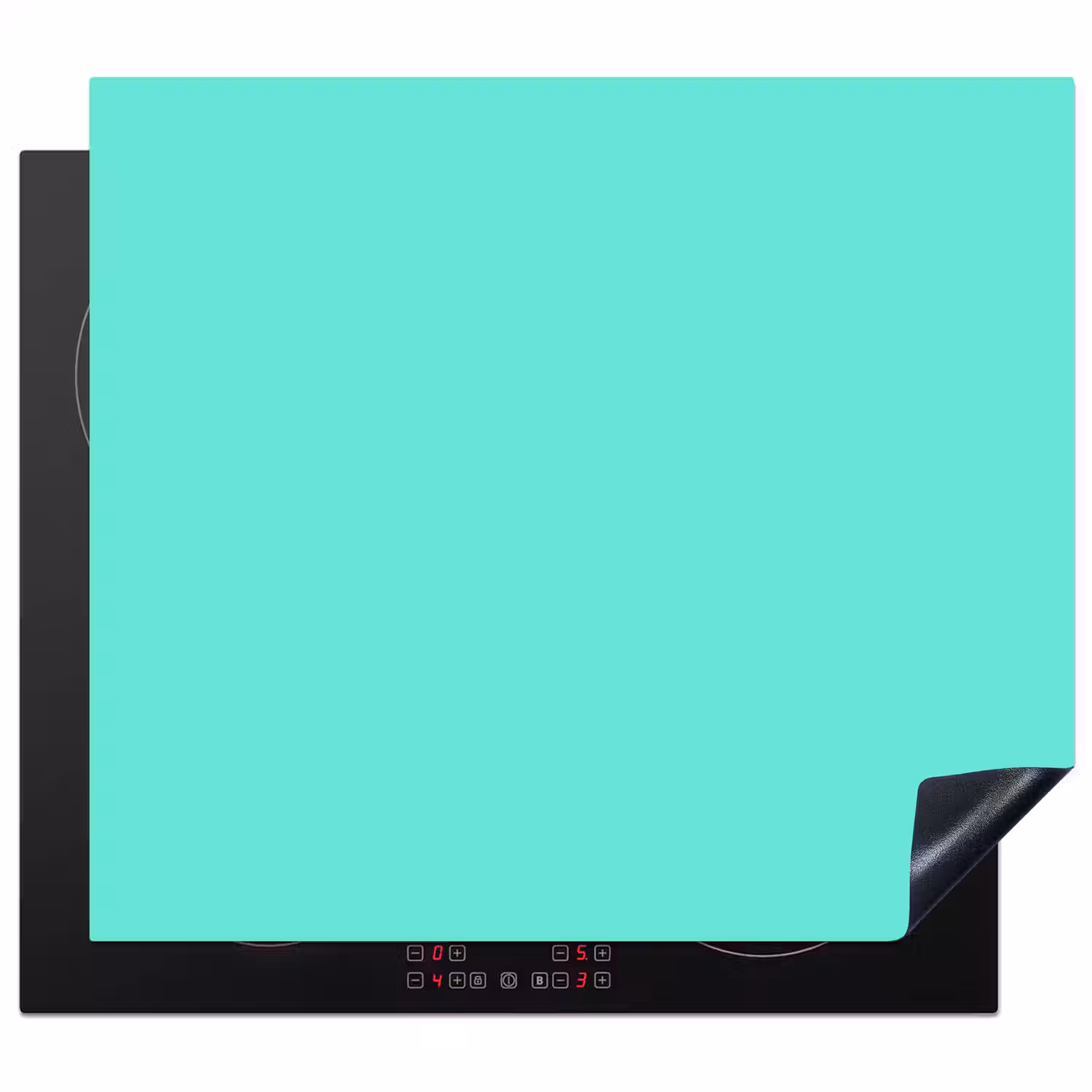 Electric - Cyan - Turkoois Inductie beschermer vinyl 3mm middel 274 -3d
