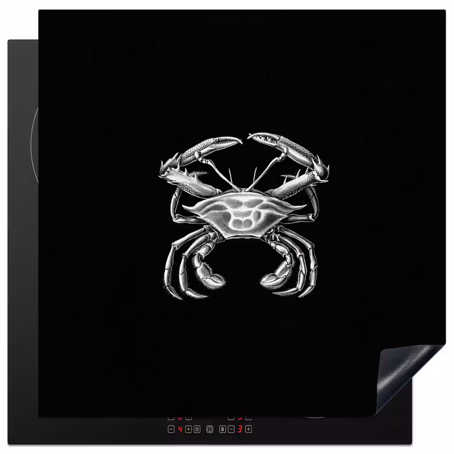 Ernst Haeckel - Krab - Oude meesters - Vintage - Dieren - Kunst Inductie beschermer vinyl 3mm middel -3d
