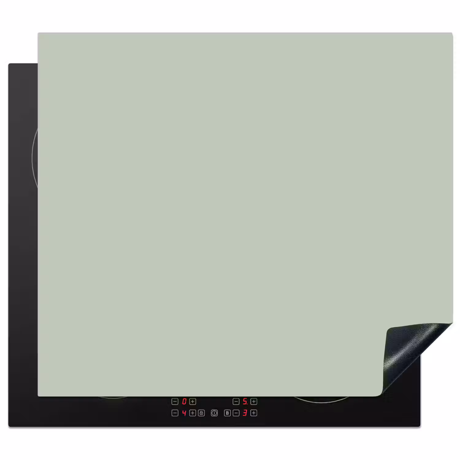 Frosted - Mint - Groen Inductie beschermer vinyl 3mm middel 274 -3d
