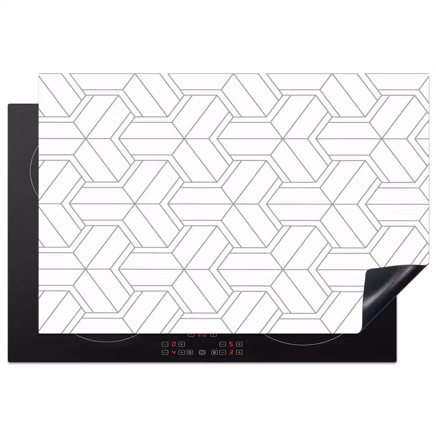 Design - Geometrie - Patroon - Lijn Inductie beschermer vinyl 3mm klein 276 -3d
