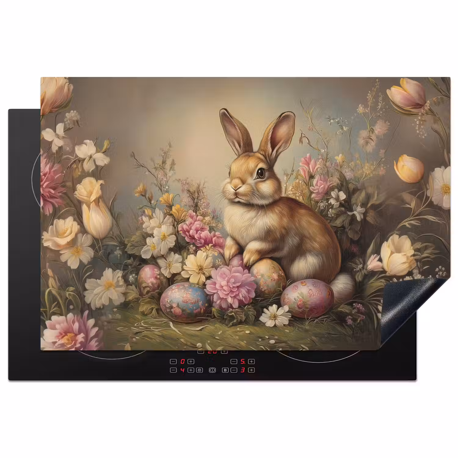 Haas - Stilleven - Bloemen Inductie beschermer vinyl 3mm klein -3d