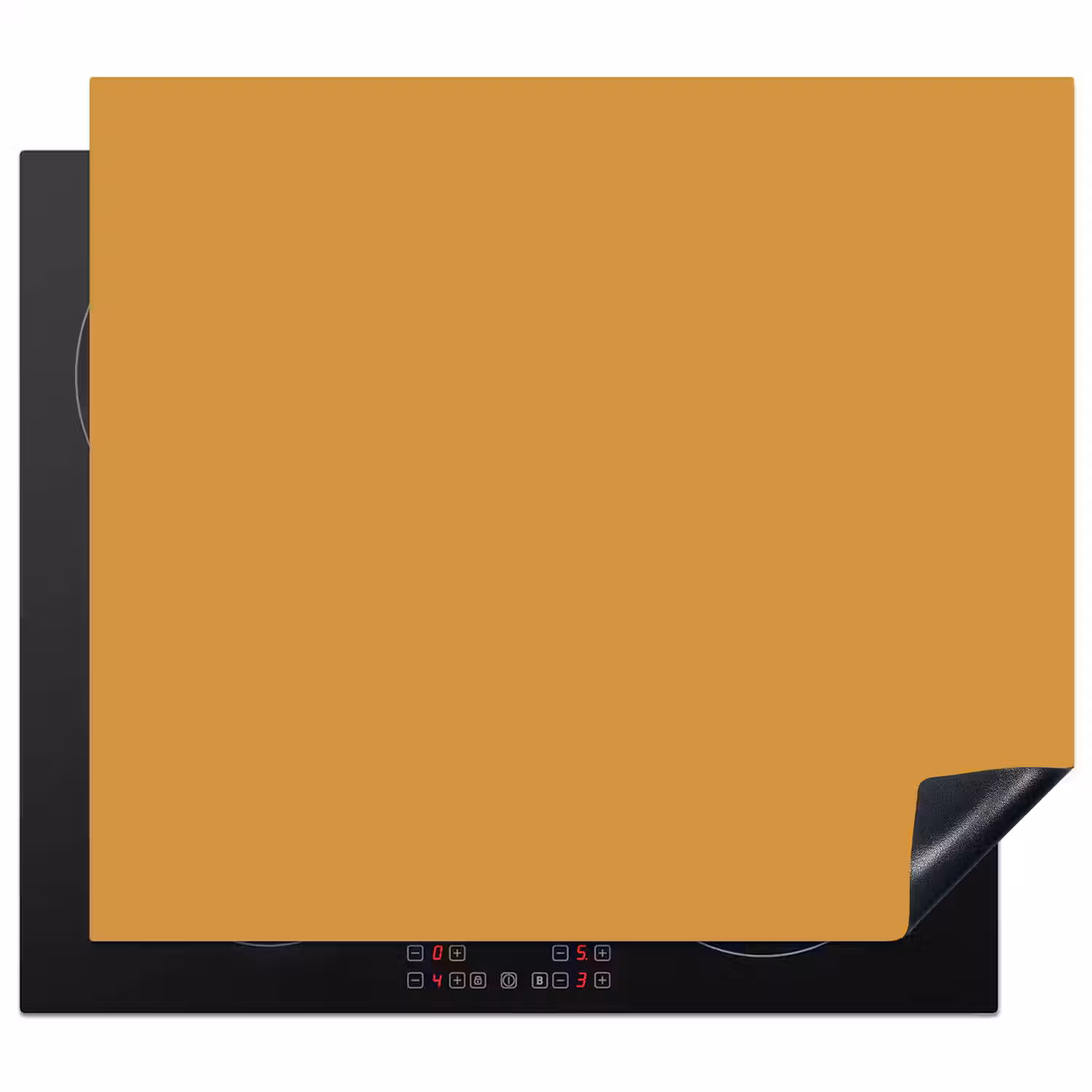 Autumn - Mustard - Geel Inductie beschermer vinyl 3mm middel 274 -3d