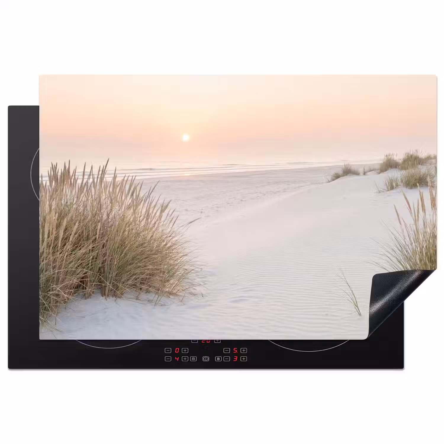 Horizon - Duinlandschap - Zand Inductie beschermer vinyl 3mm klein -3d