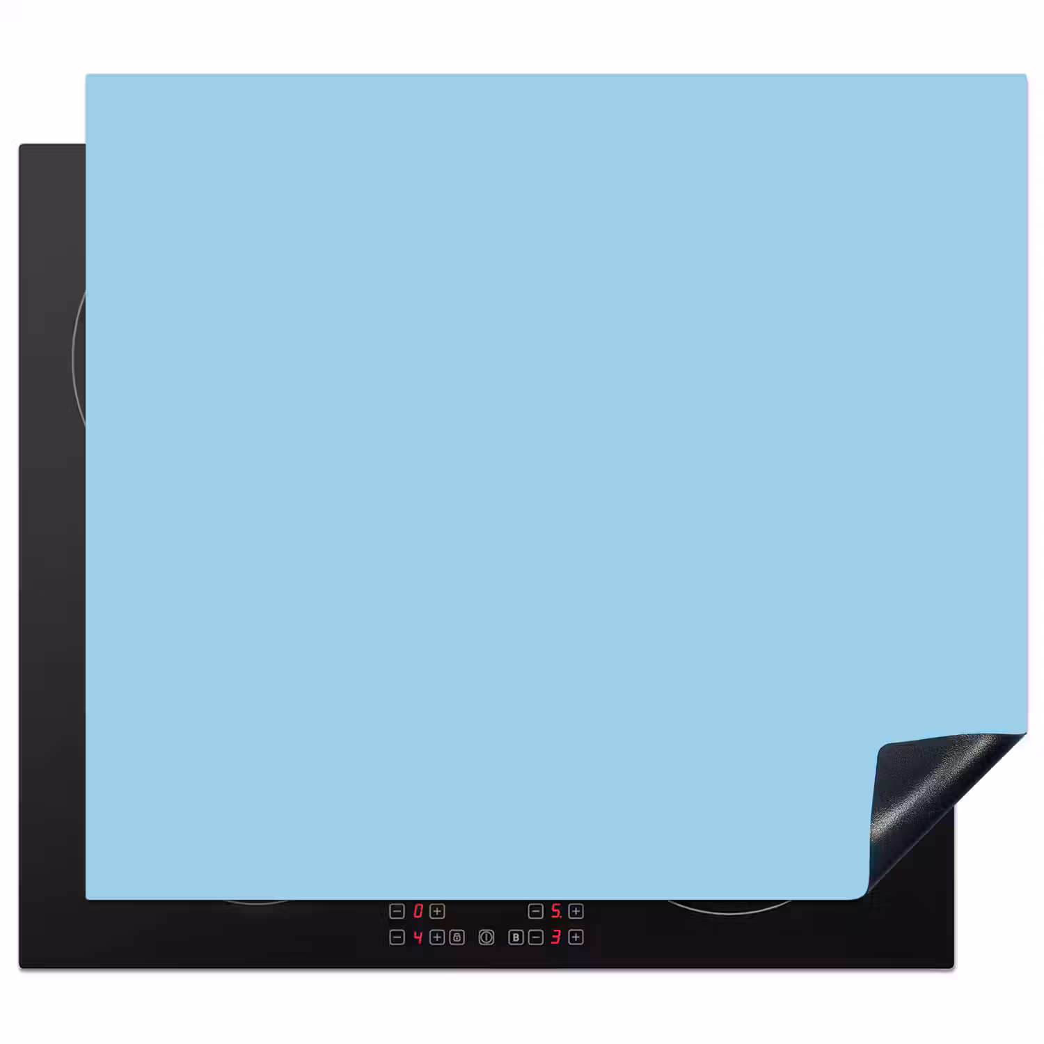 Ice - Blue - Blauw Inductie beschermer vinyl 3mm middel 274 -3d