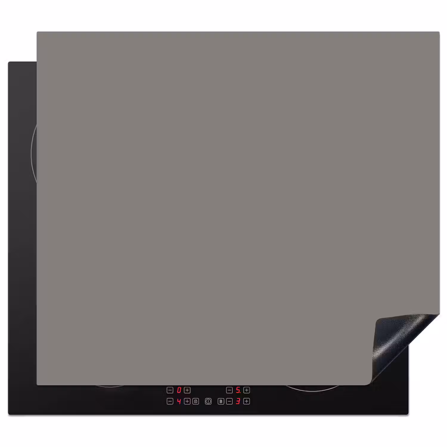 Mineral - Grey - Grijs Inductie beschermer vinyl 3mm middel 274 -3d
