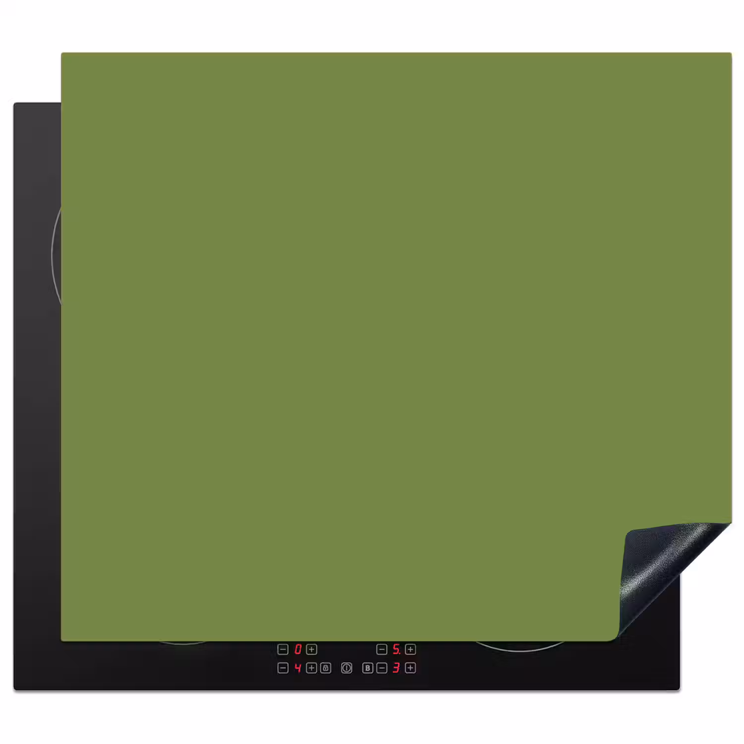 Moss - Green - Groen Inductie beschermer vinyl 3mm middel 274 -3d