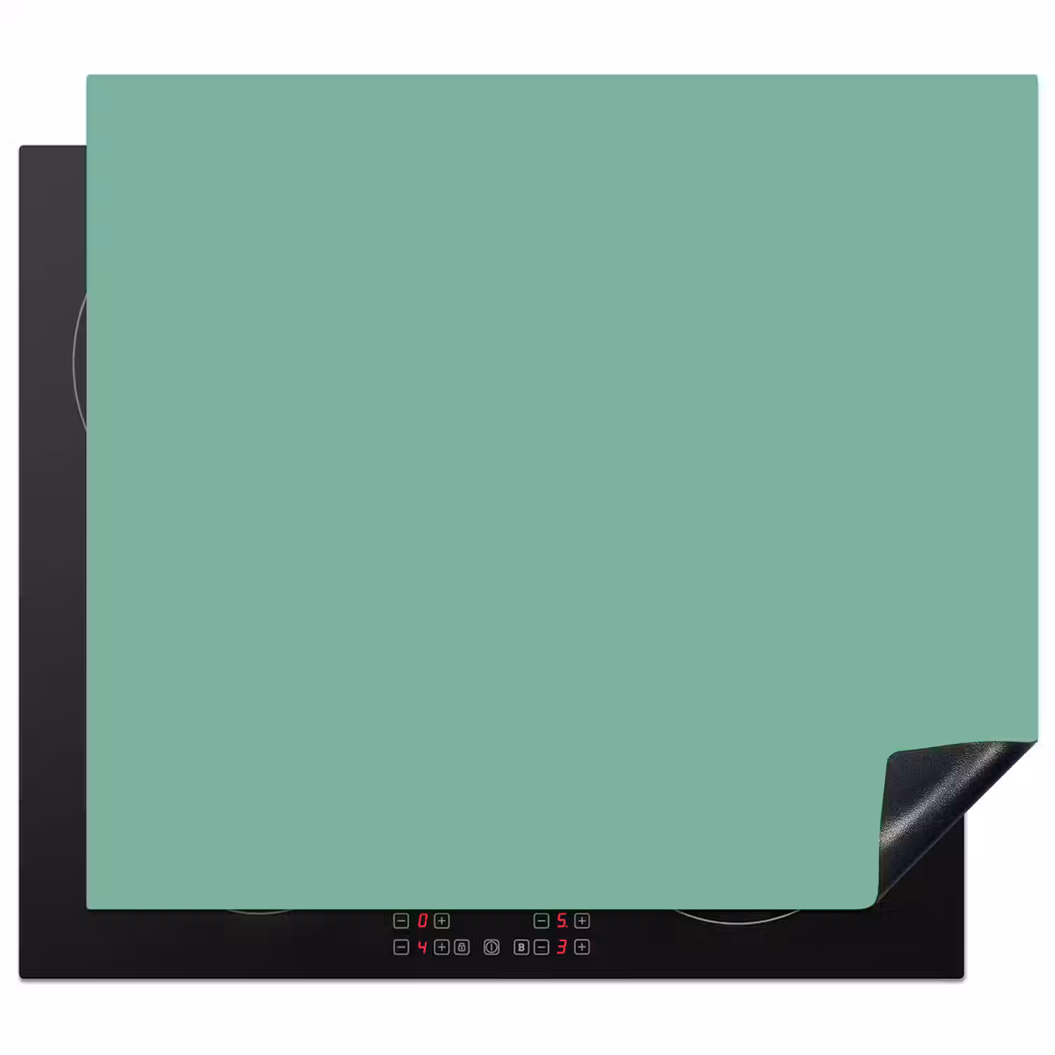 Ocean - Jade - Groen Inductie beschermer vinyl 3mm middel 274 -3d