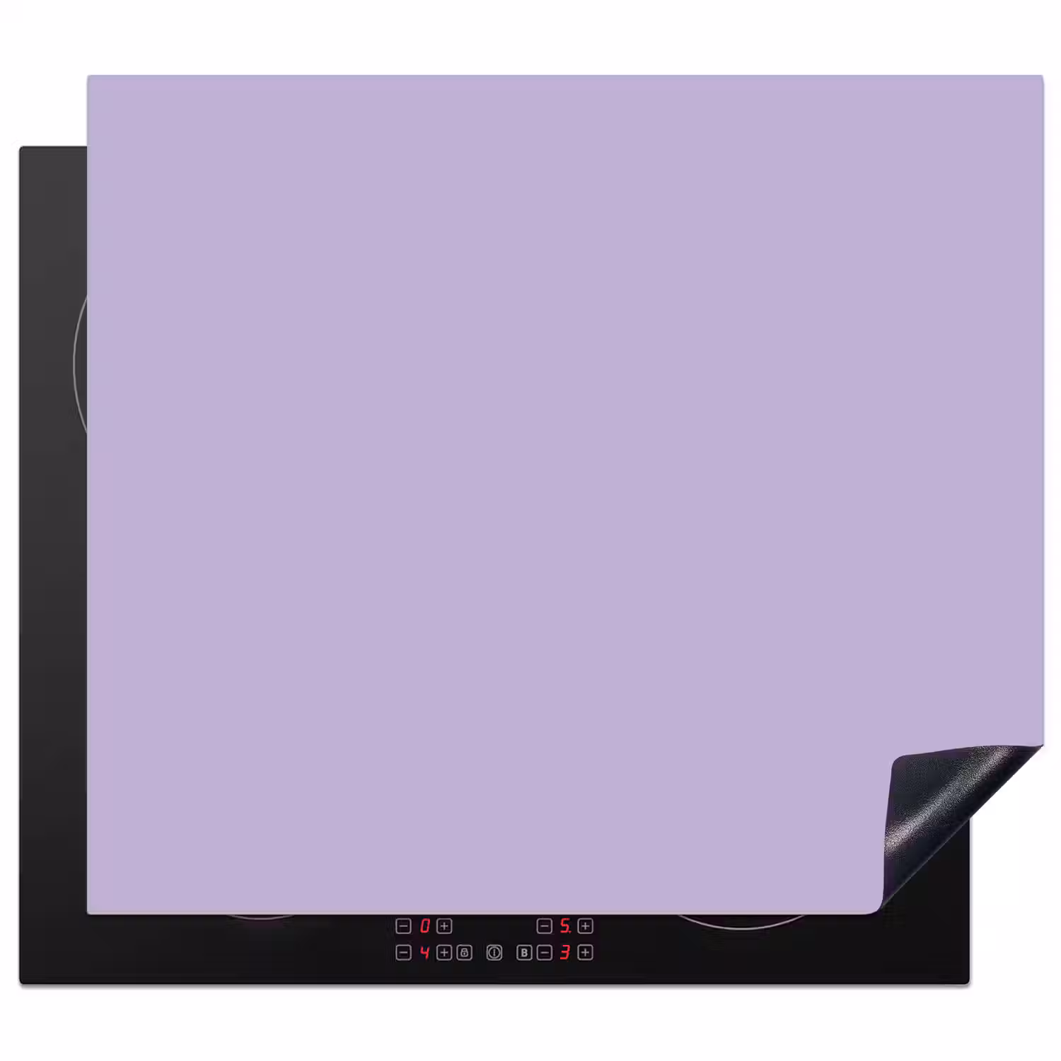 Pastel - Lilac - Paars Inductie beschermer vinyl 3mm middel 274 -3d