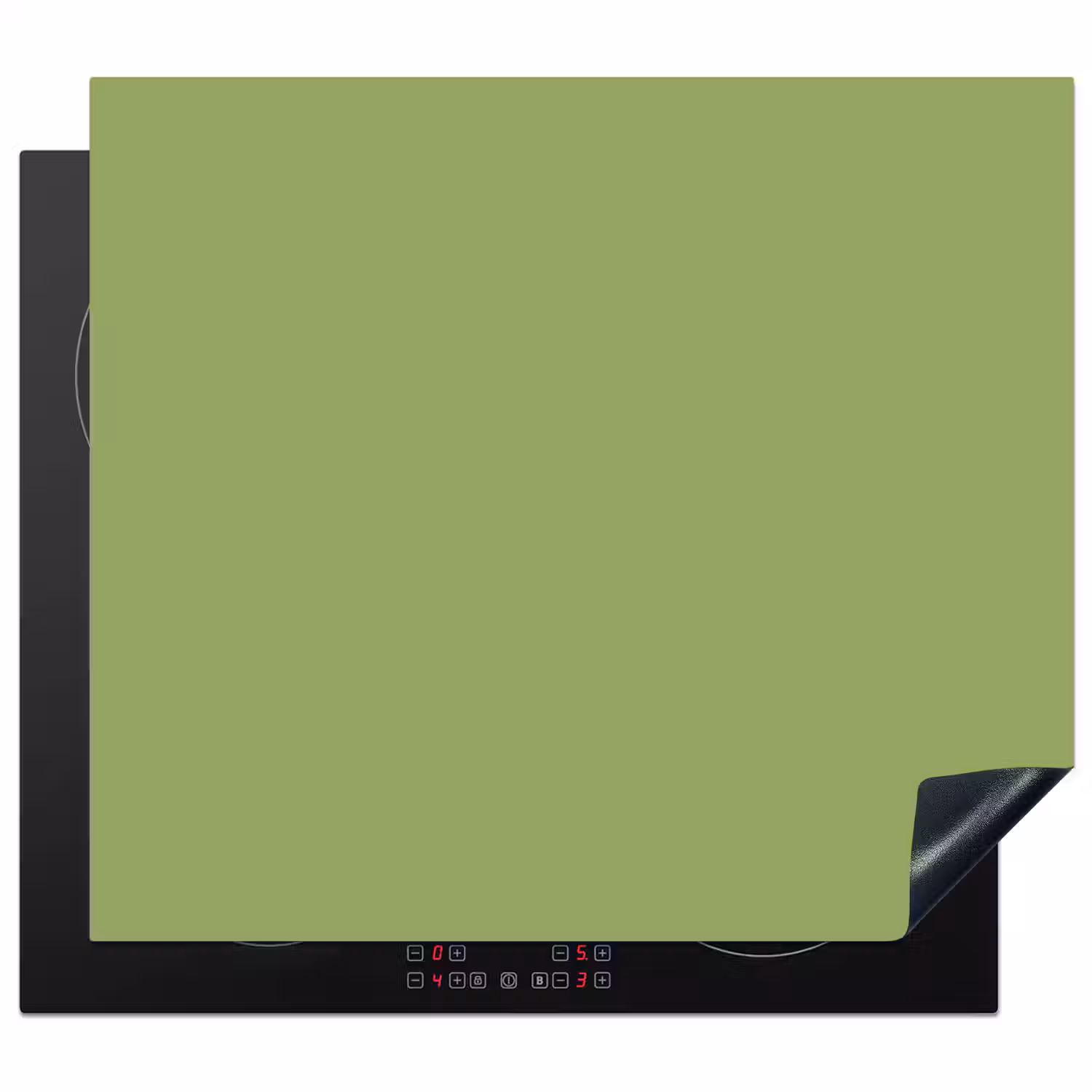 Sage - Green - Groen Inductie beschermer vinyl 3mm middel 274 -3d