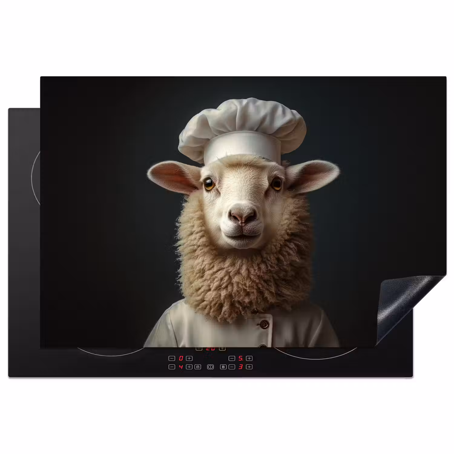 Schaap - Wol - Kok Inductie beschermer vinyl 3mm klein -3d