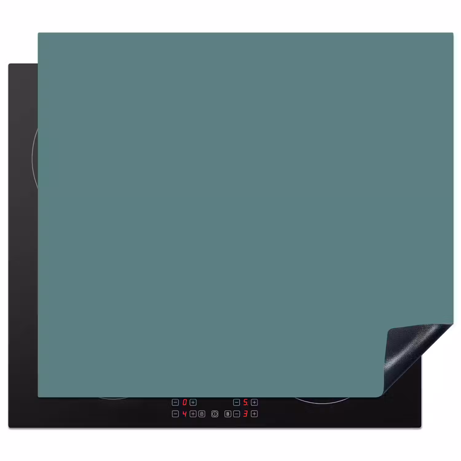 Serene - Teal - Blauw Inductie beschermer vinyl 3mm middel 274 -3d