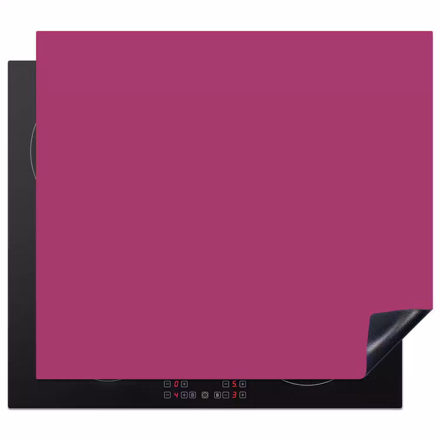 Deep - Magenta - Paars Inductie beschermer vinyl 3mm middel 274 -3d
