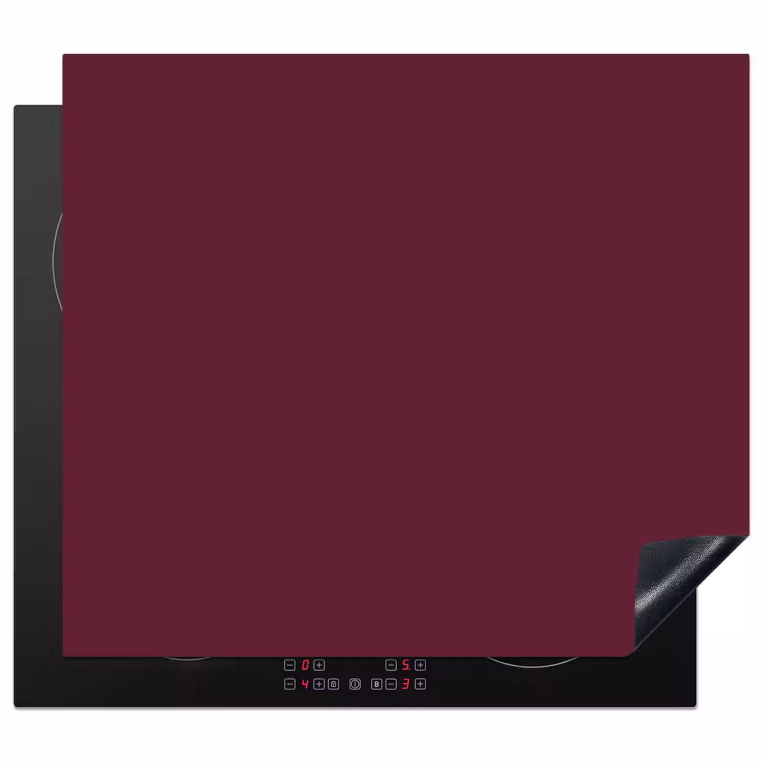 Deep - Plum - Paars Inductie beschermer vinyl 3mm middel 274 -3d