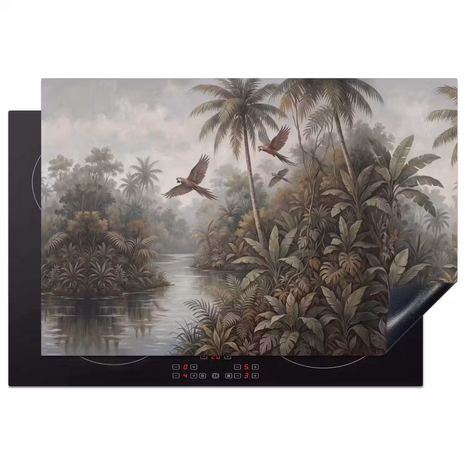 Vogel - Vliegend - Tropisch - Landschap - Klassiek Inductie beschermer vinyl 3mm klein -3d