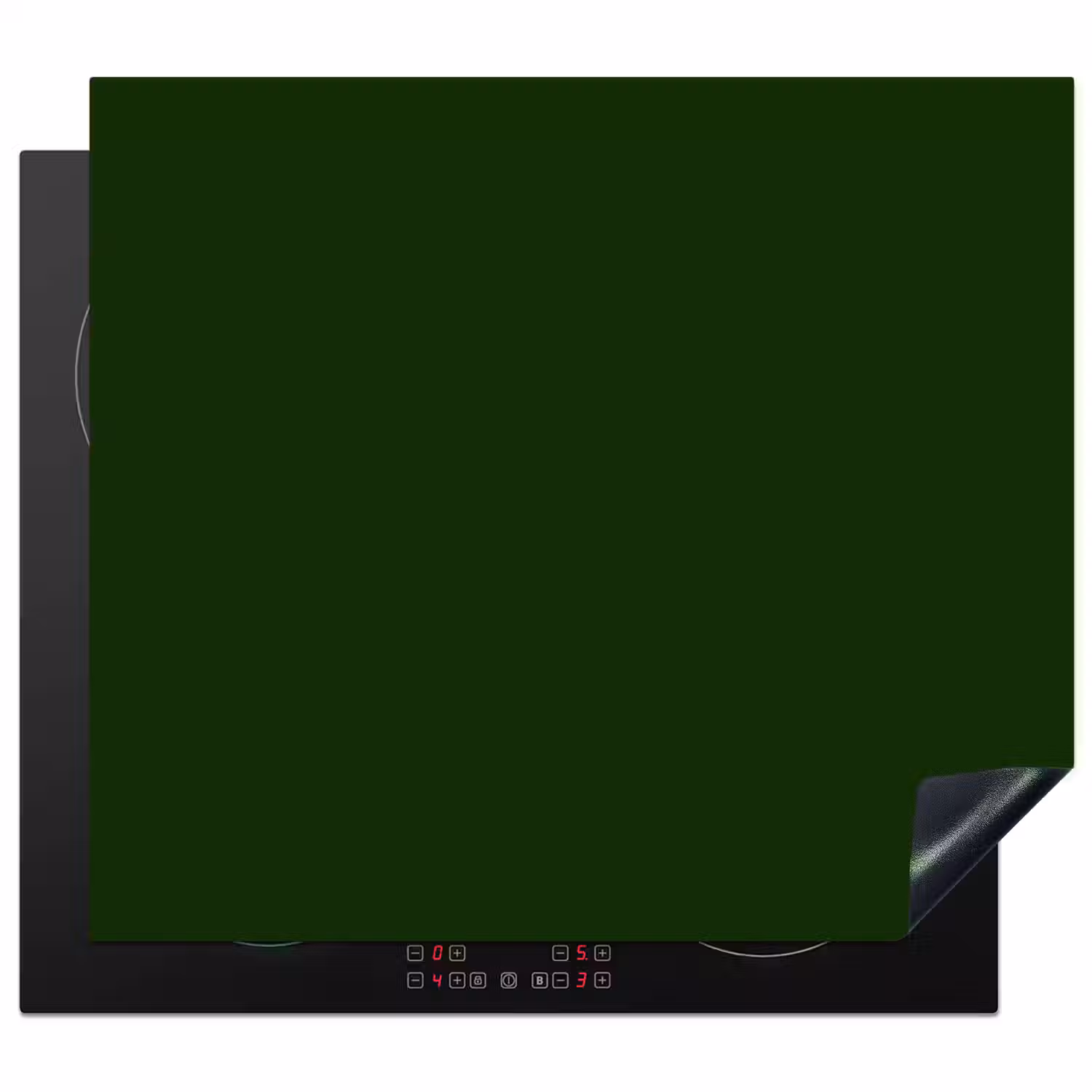 Forest - Green - Groen Inductie beschermer vinyl 3mm middel 274 -3d
