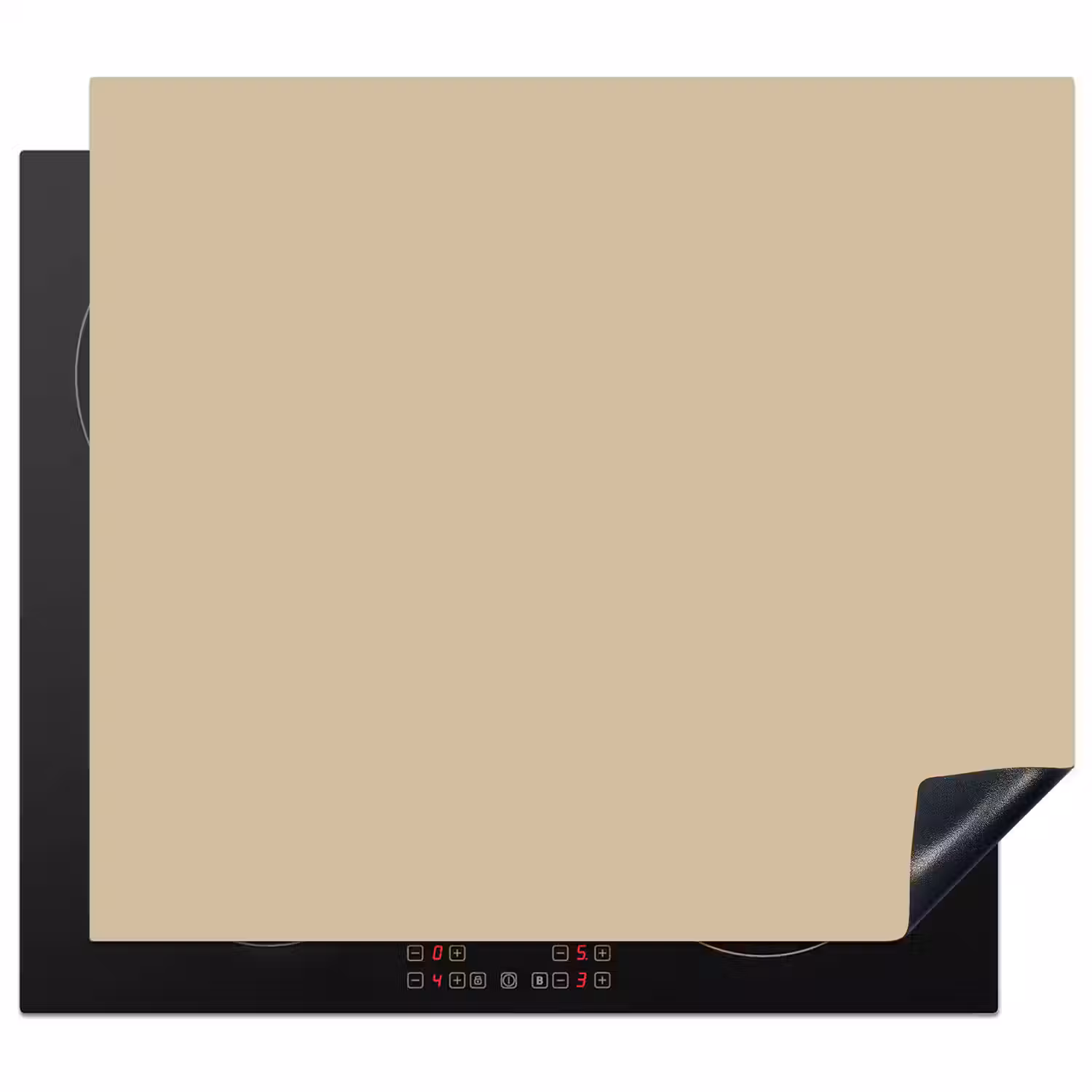 Warm - Sand - Nude Inductie beschermer vinyl 3mm middel 274 -3d