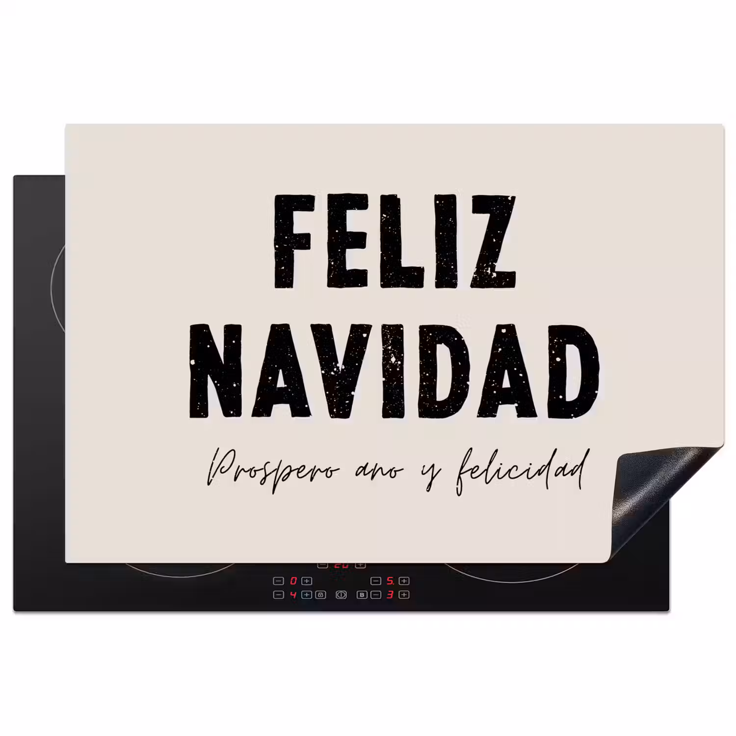 Kerst - Quotes - Feliz navidad - Kerstmis - Feestdagen Inductie beschermer vinyl 3mm klein -3d