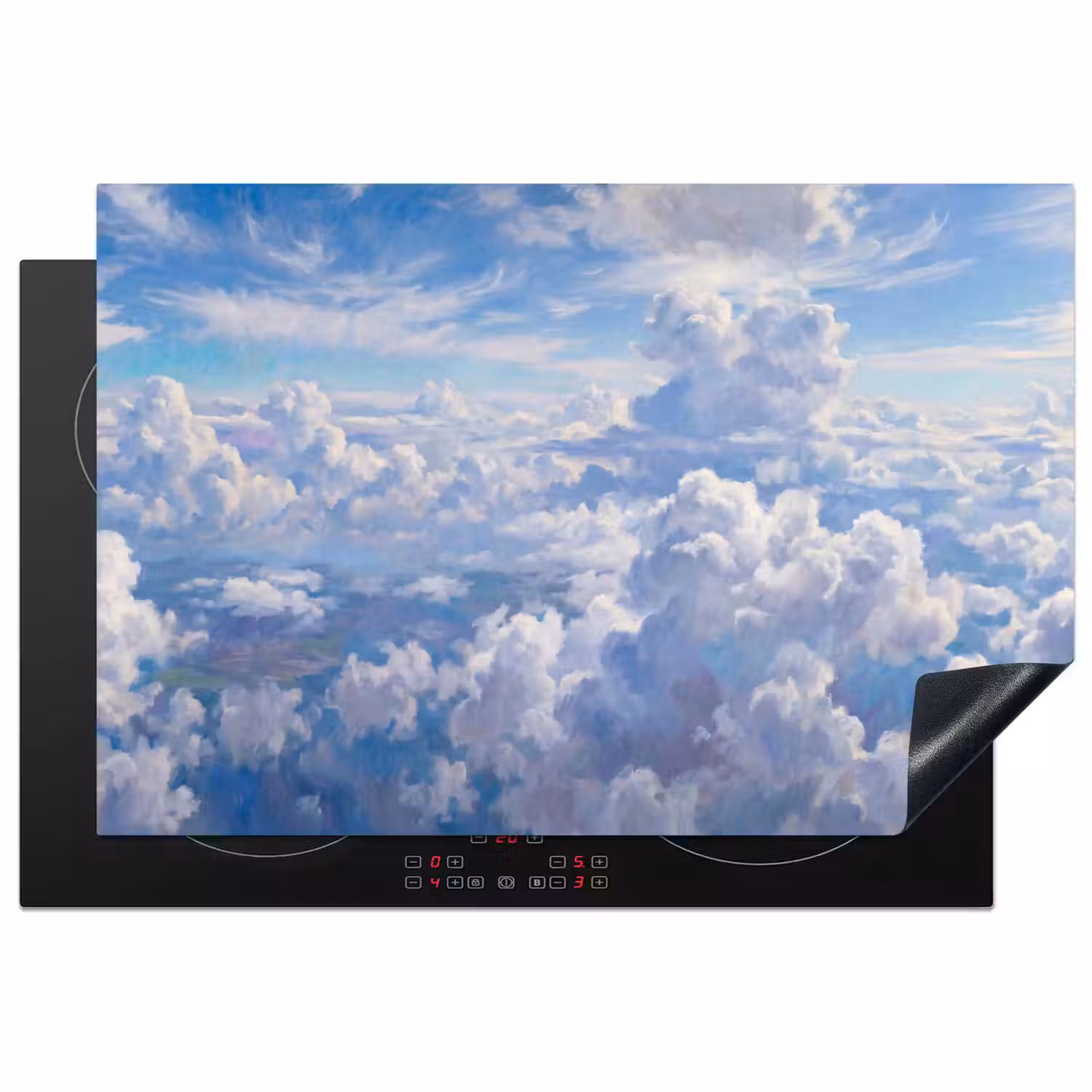 Wolken - Lucht - Natuur - Abstract - Blauw Inductie beschermer vinyl 3mm klein -3d