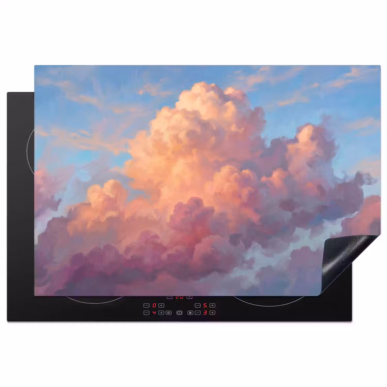 Wolken - Lucht - Natuur - Abstract - Kleurrijk Inductie beschermer vinyl 3mm klein -3d