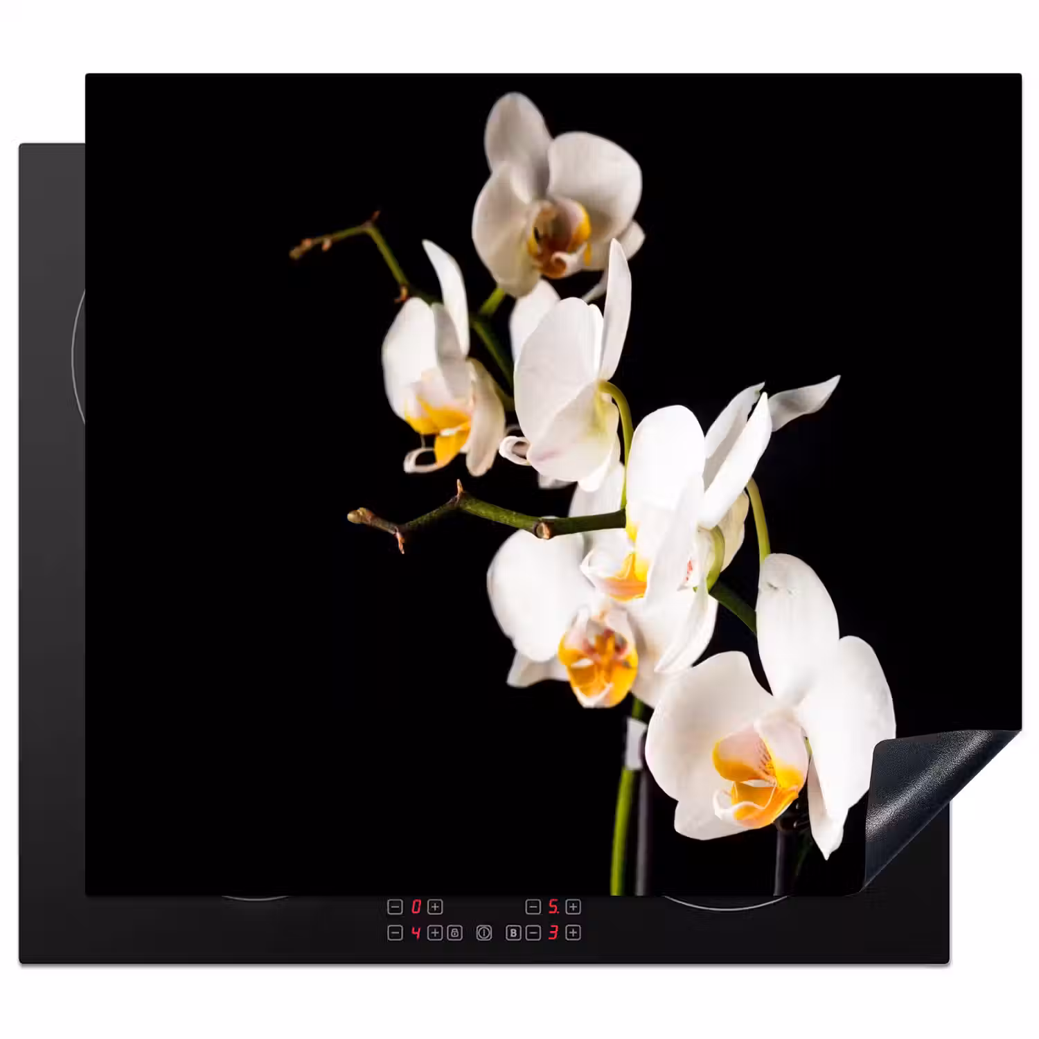 Hemelse Orchideeëntak Inductie beschermer vinyl 3mm middel -3d
