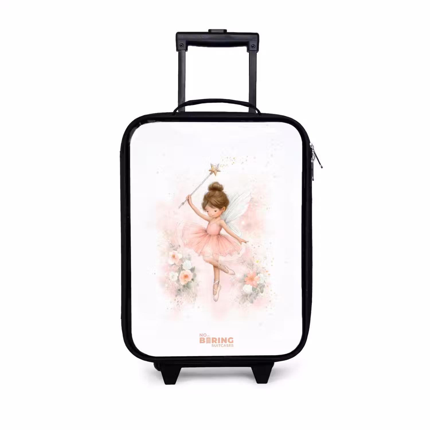 Ballerina fee in roze Kinderkoffer - Zwart klein -3d