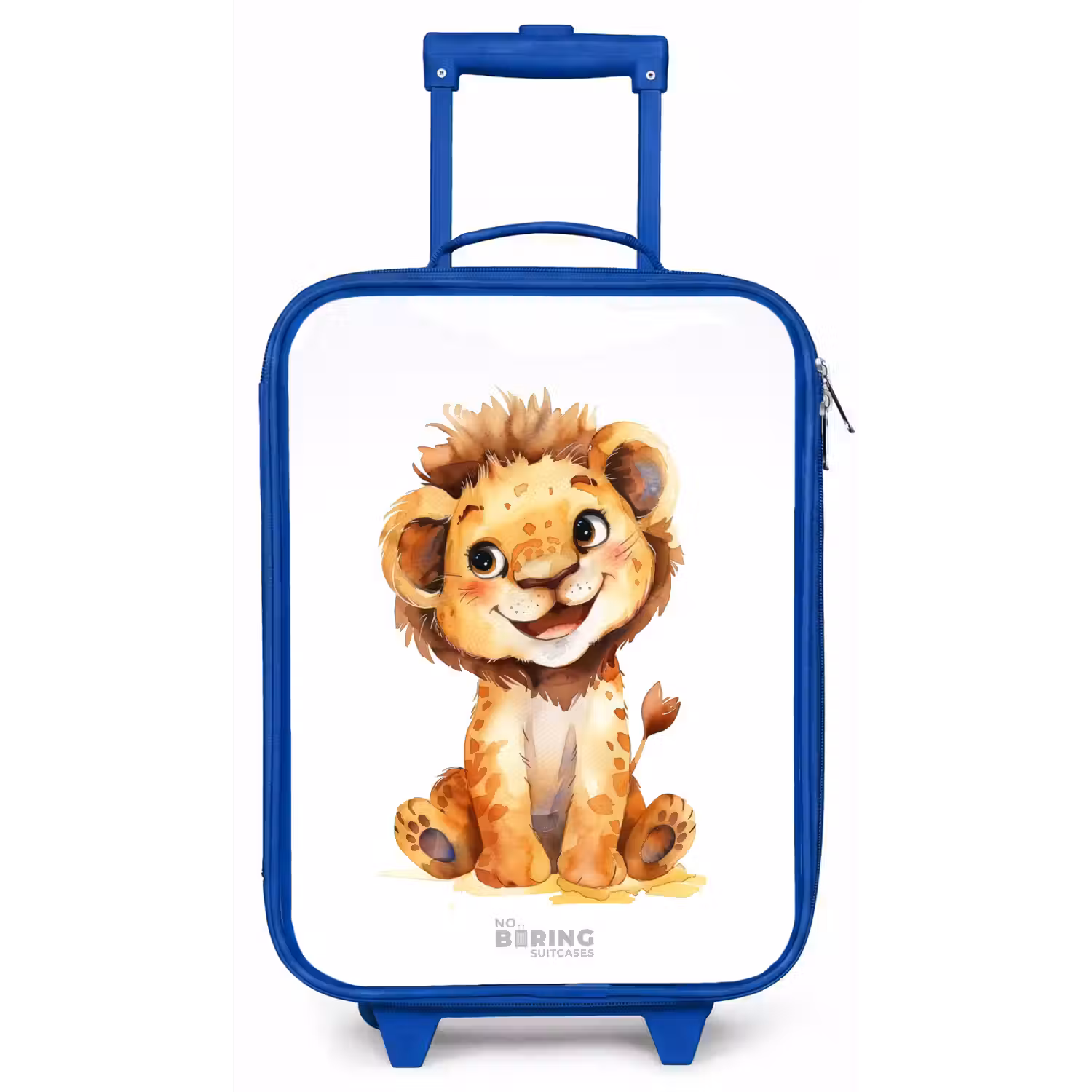 Baby leeuw Kinderkoffer - Blauw klein -zz3dotto