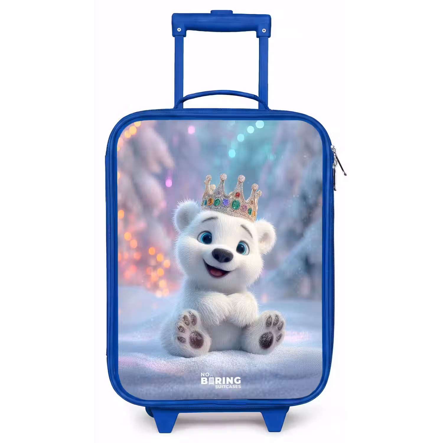 IJsbeer - Kroon - Winter Kinderkoffer - Blauw klein -zz3dotto