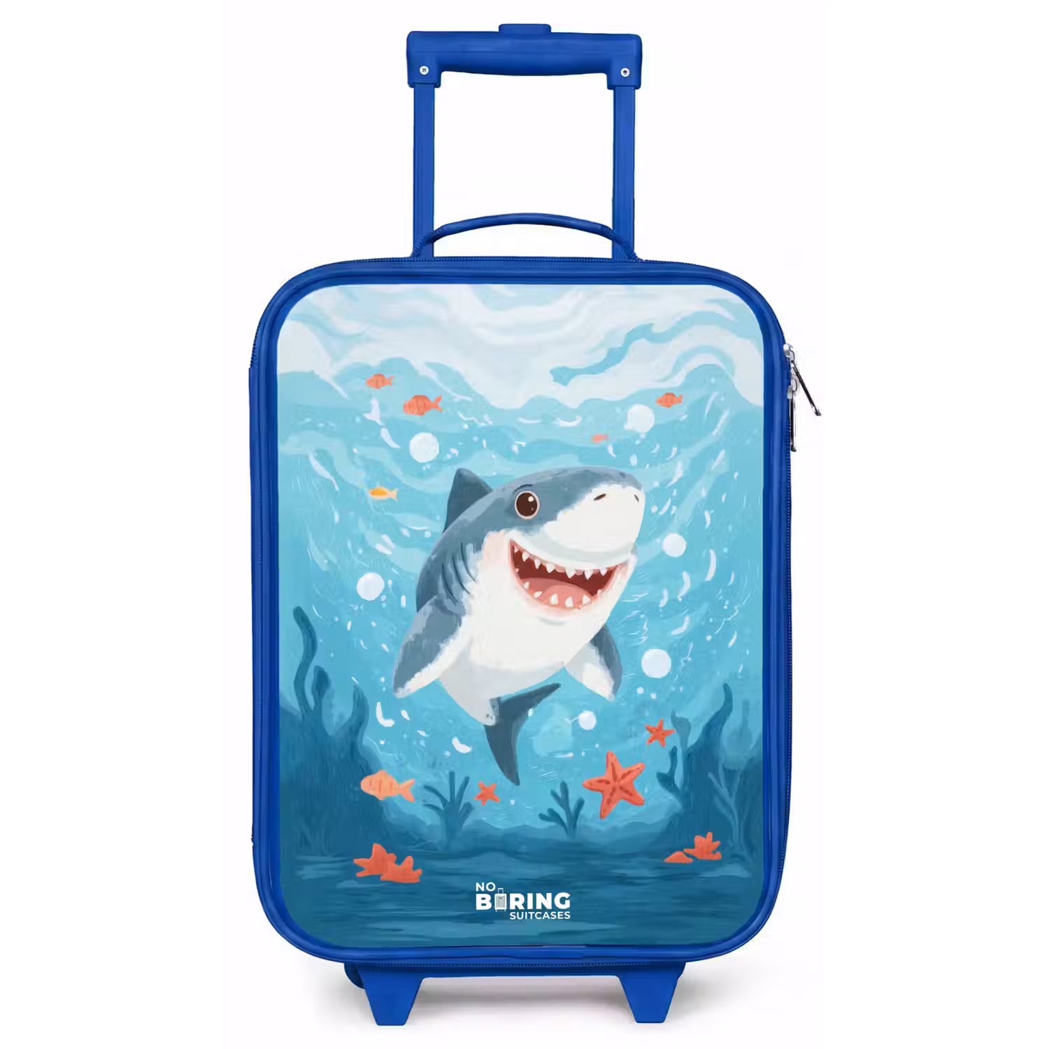 Haai - Water - Zee Kinderkoffer - Blauw klein -zz3dotto