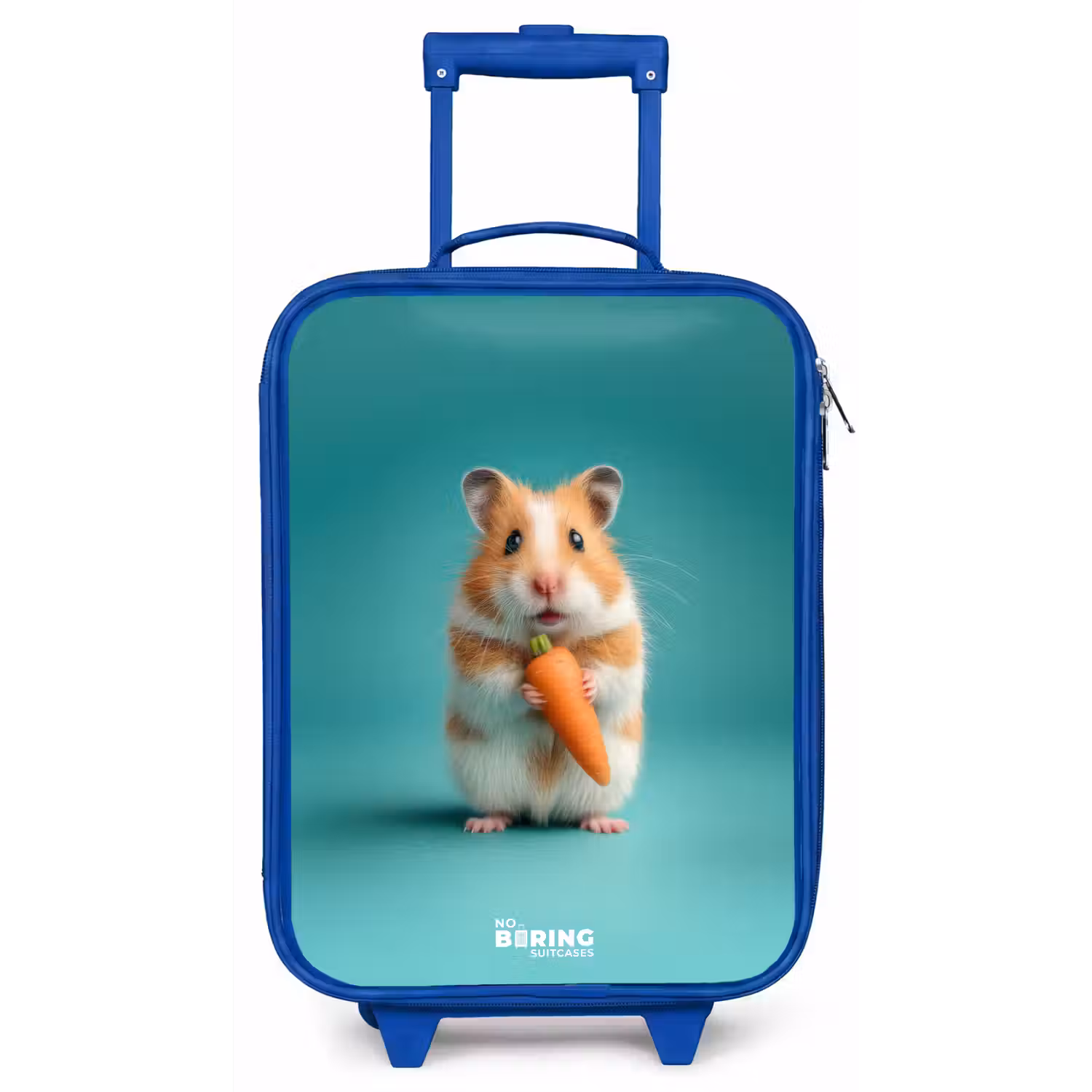 Hamster - Wortel - Dier Kinderkoffer - Blauw klein -zz3dotto