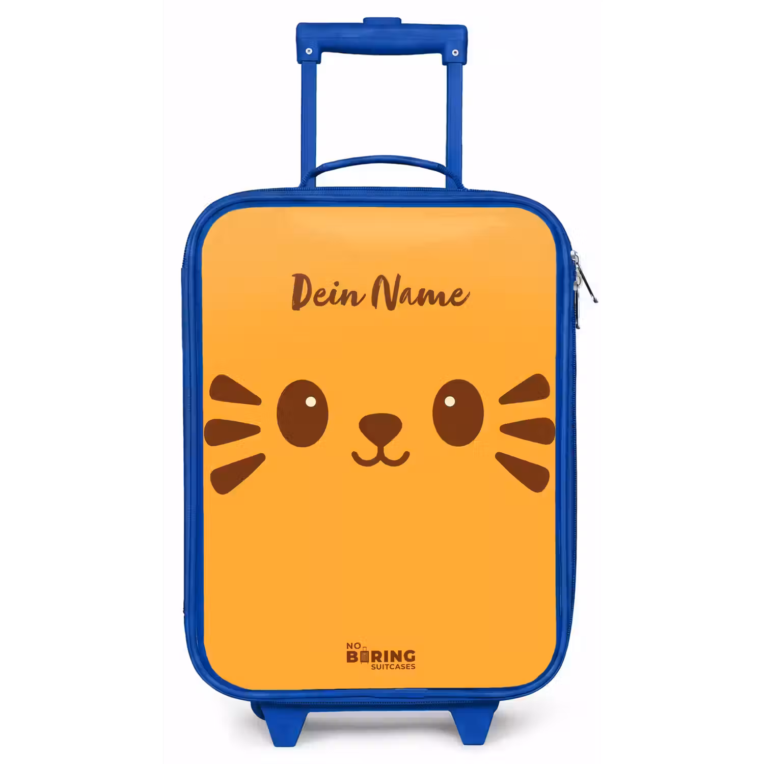 Kawai - Tijger - Oranje Kinderkoffer - Blauw klein -zz3dotto