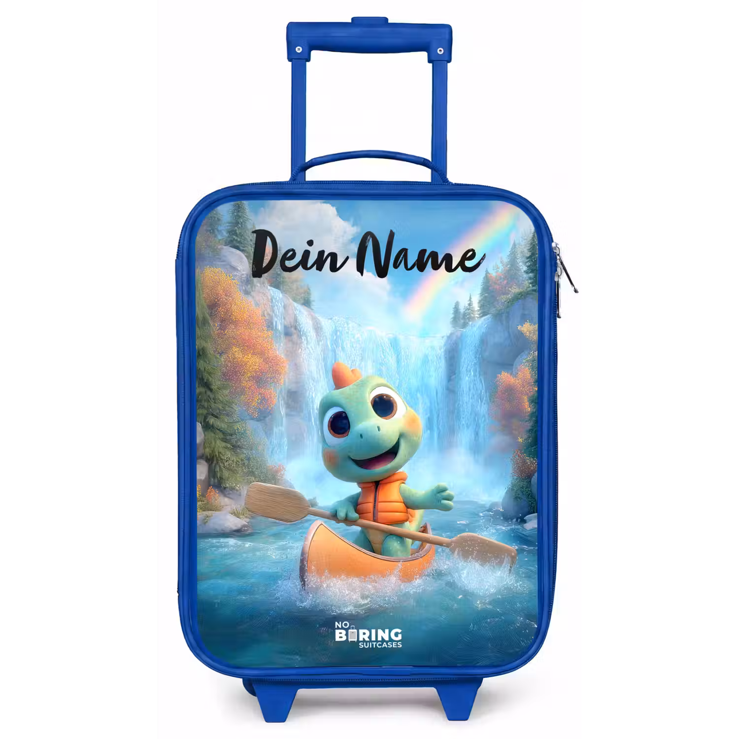 Dino - Natuur - Waterval Kinderkoffer - Blauw klein -zz3dotto