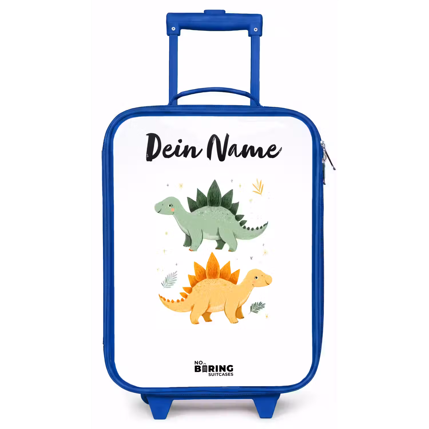 Dinos - Dieren - Groen - Oranje Kinderkoffer - Blauw klein -zz3dotto