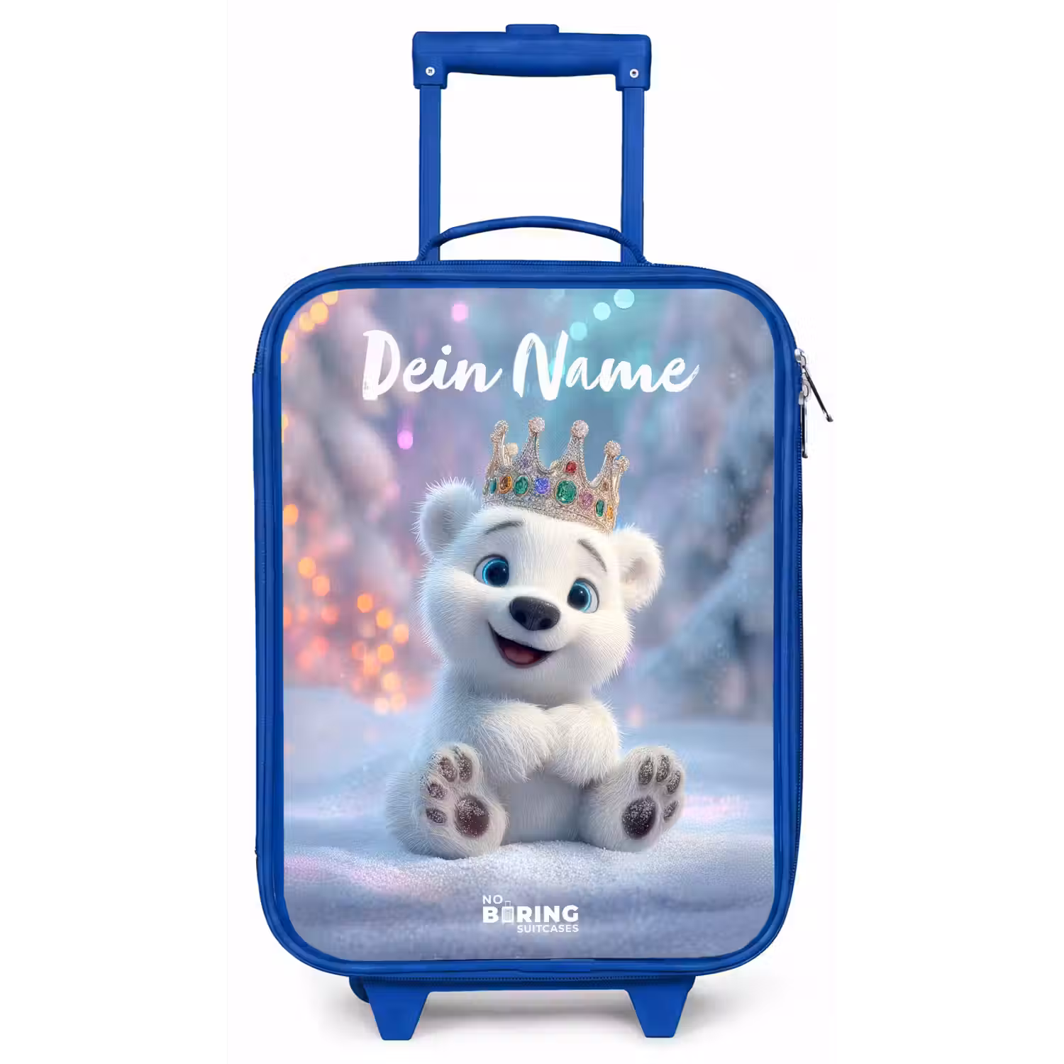 Ijsbeer - Kroon - Winter Kinderkoffer - Blauw klein -zz3dotto