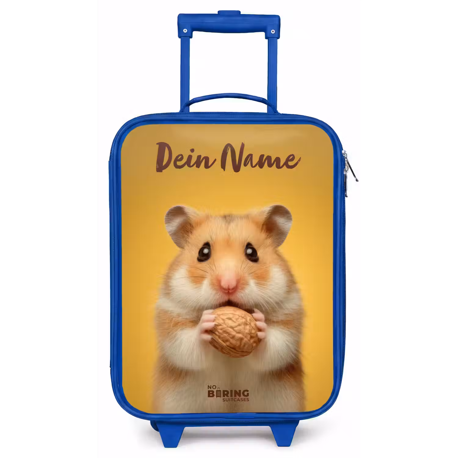 Hamster - Walnoot - Dier Kinderkoffer - Blauw klein -zz3dotto
