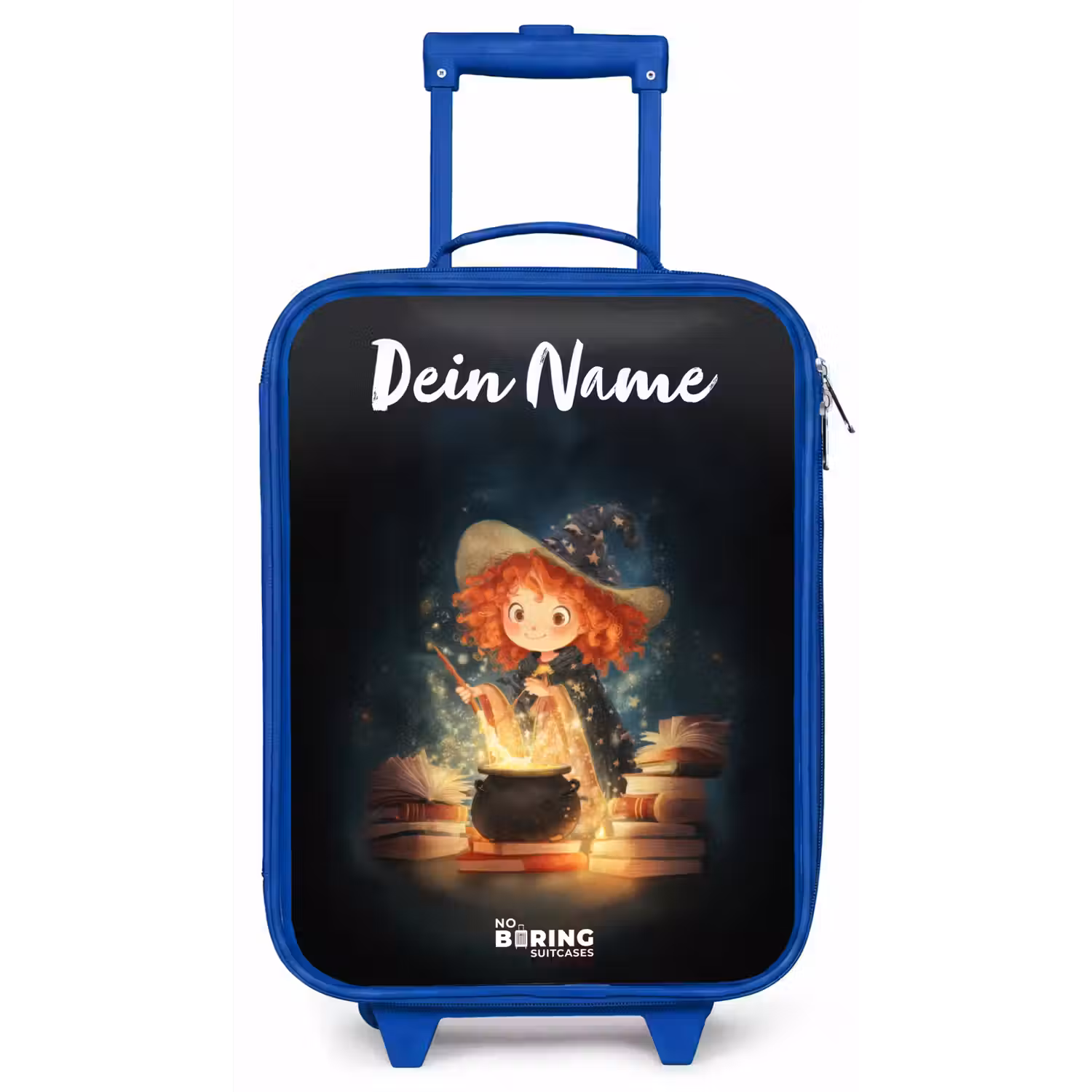 Heks met Sprankelende Toverdrank Kinderkoffer - Blauw klein -zz3dotto