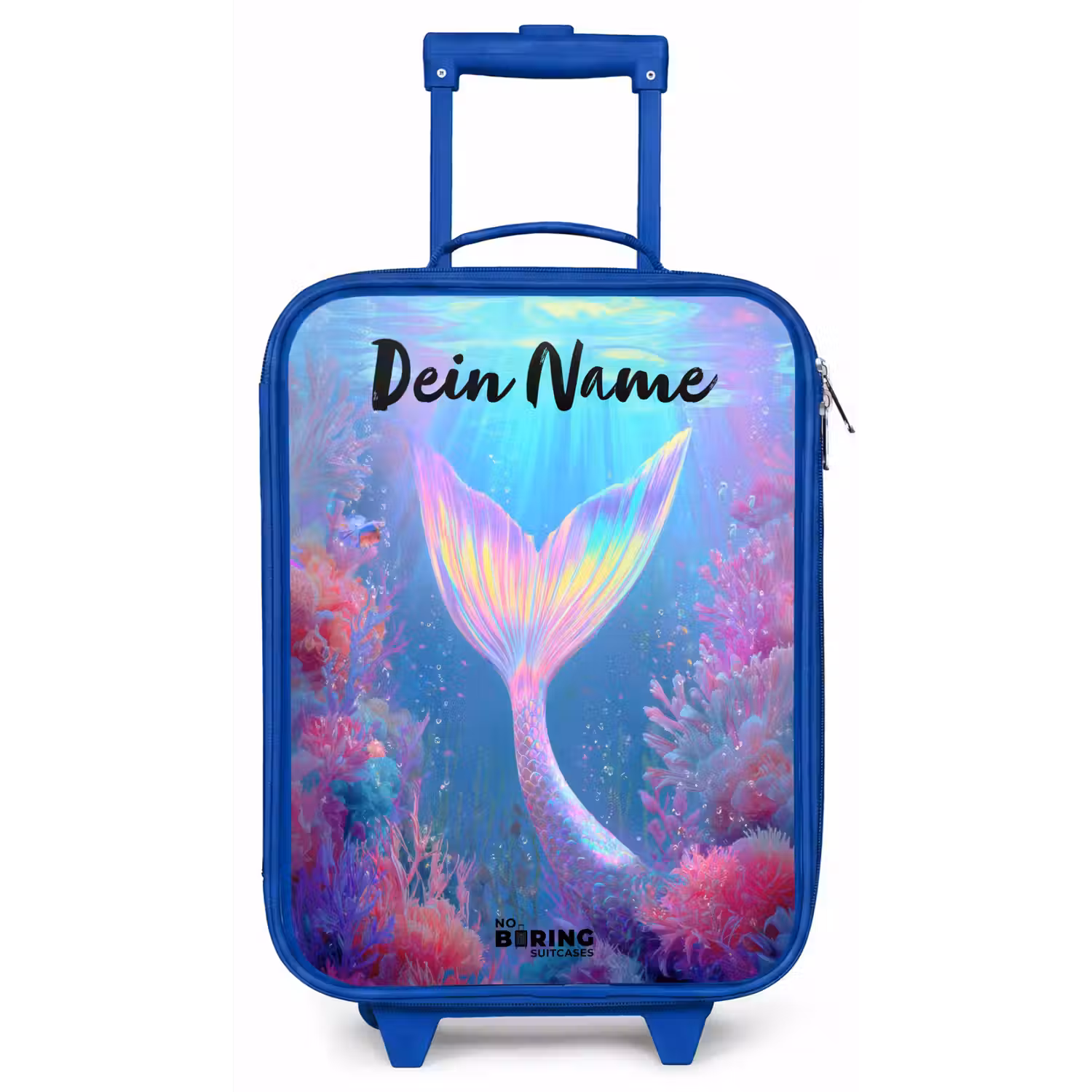 Zeemeermin - Koraal - Water Kinderkoffer - Blauw klein -zz3dotto