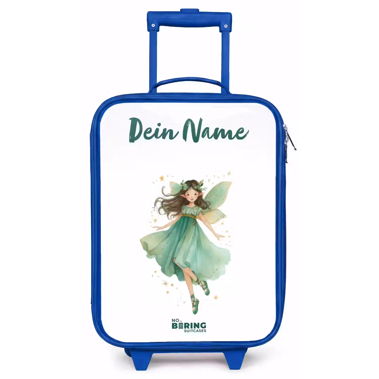 Zwevende groene elf Kinderkoffer - Blauw klein -zz3dotto