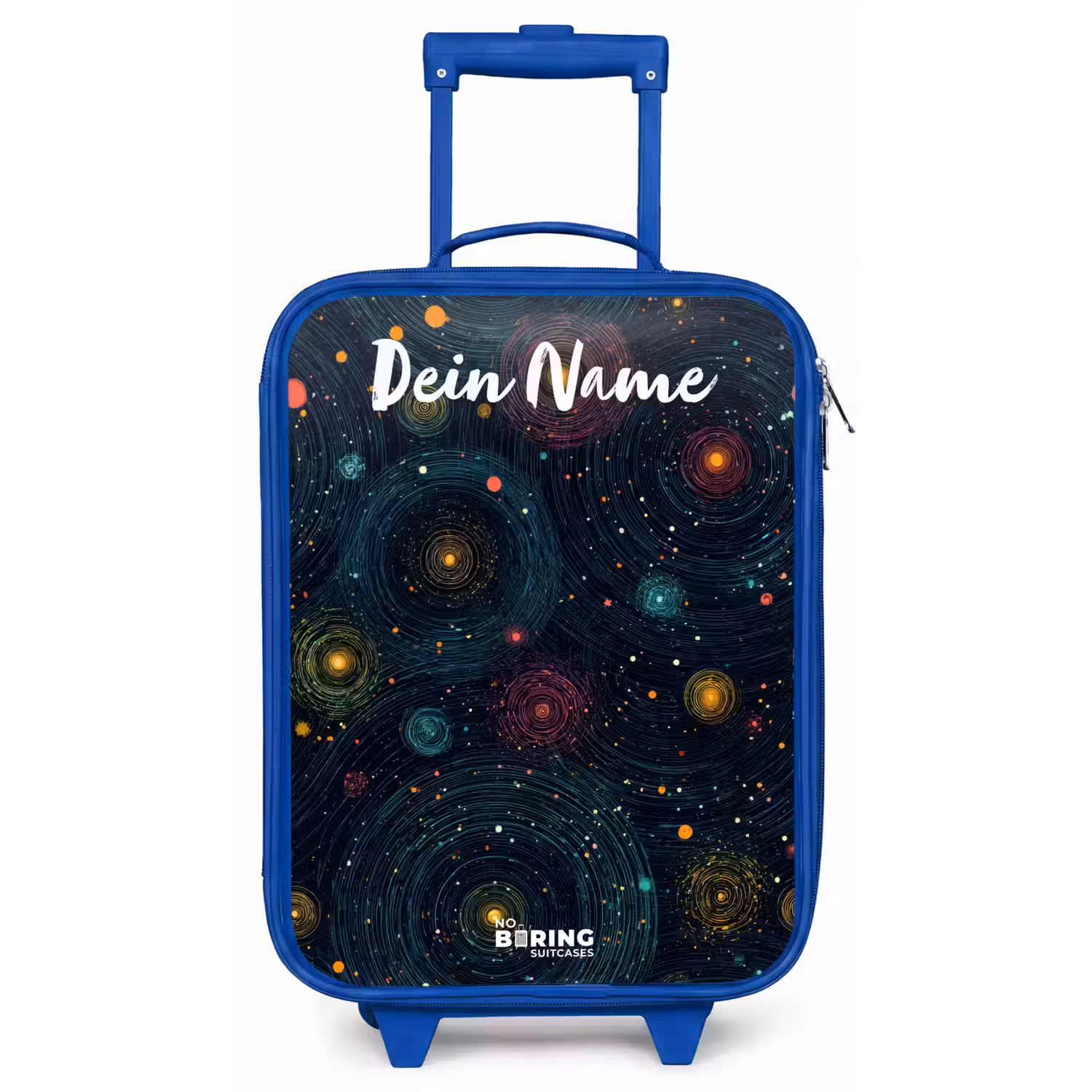 Sterren - Planeten - Kleurrijk Kinderkoffer - Blauw klein -zz3dotto