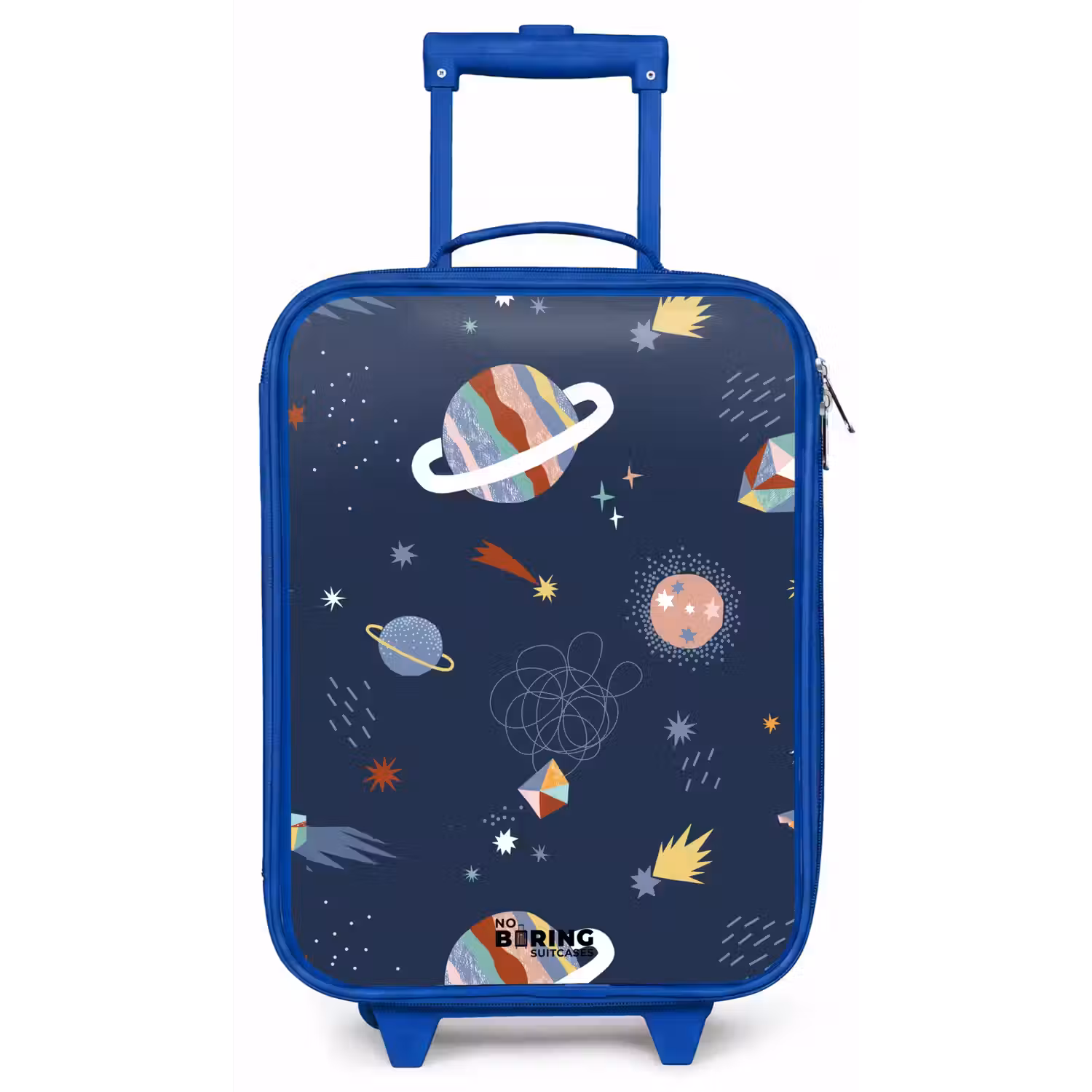 Planeten in de hemel Kinderkoffer - Blauw klein -zz3dotto