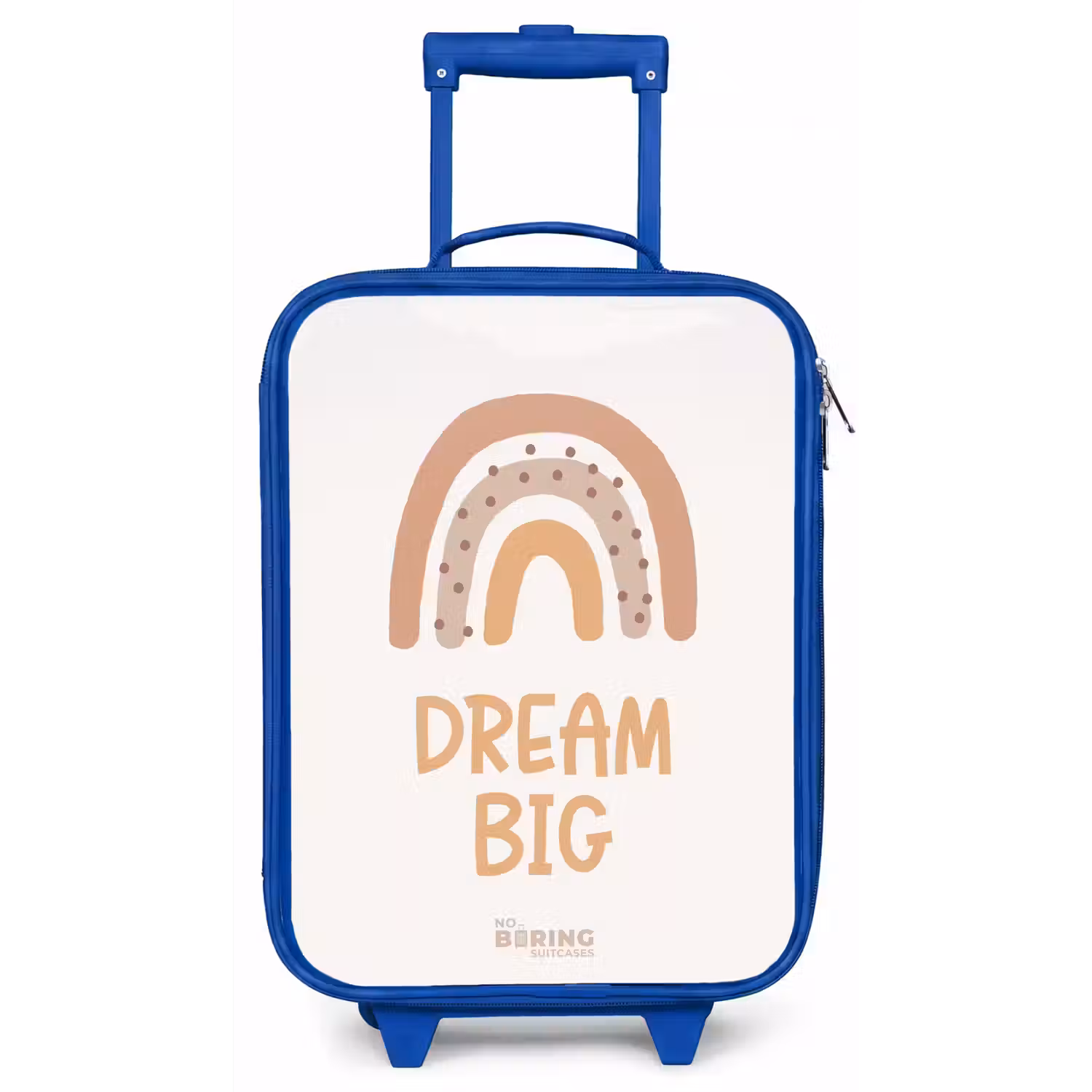 Regenboog met de quote 'Dream Big' Kinderkoffer - Blauw klein -zz3dotto
