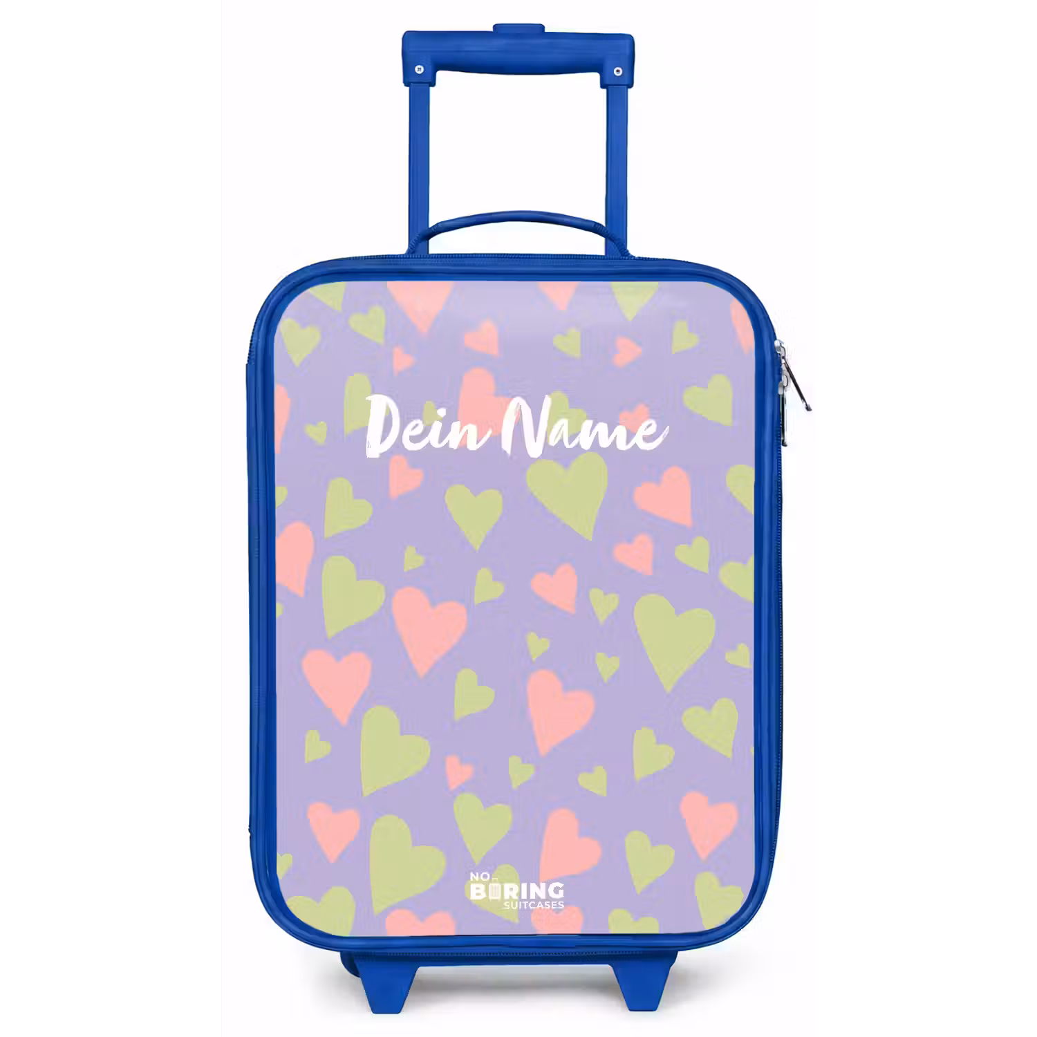 Lovely lila Kinderkoffer - Blauw klein -zz3dotto