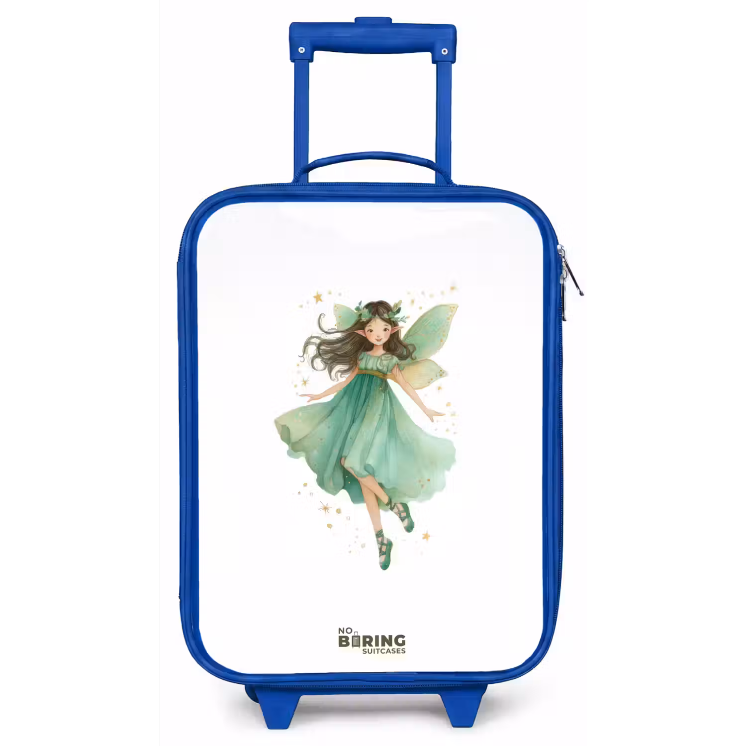 Zwevende groene elf Kinderkoffer - Blauw klein -zz3dotto