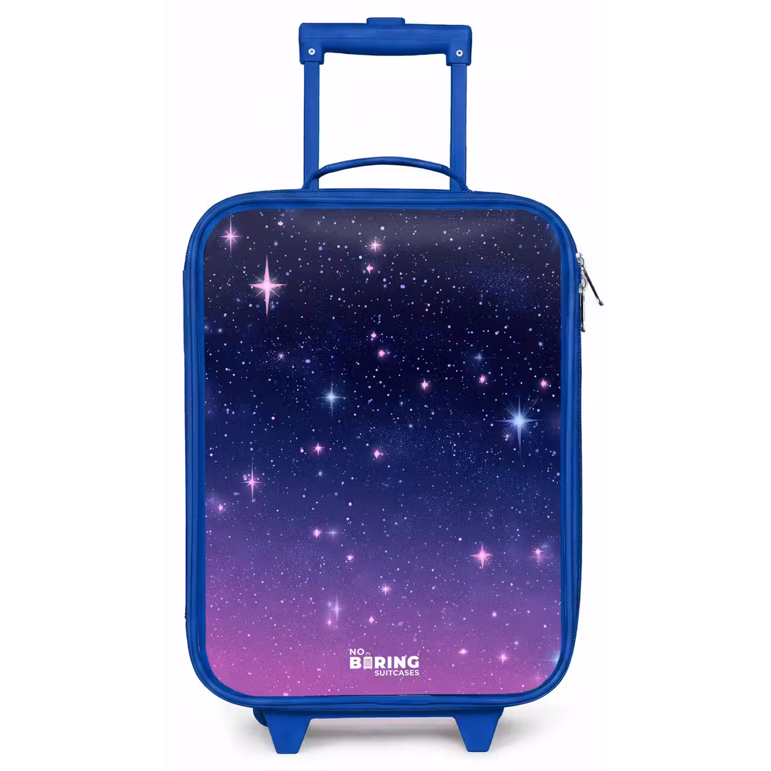 Sterren - Galaxy - Blauw - Roze Kinderkoffer - Blauw klein -zz3dotto