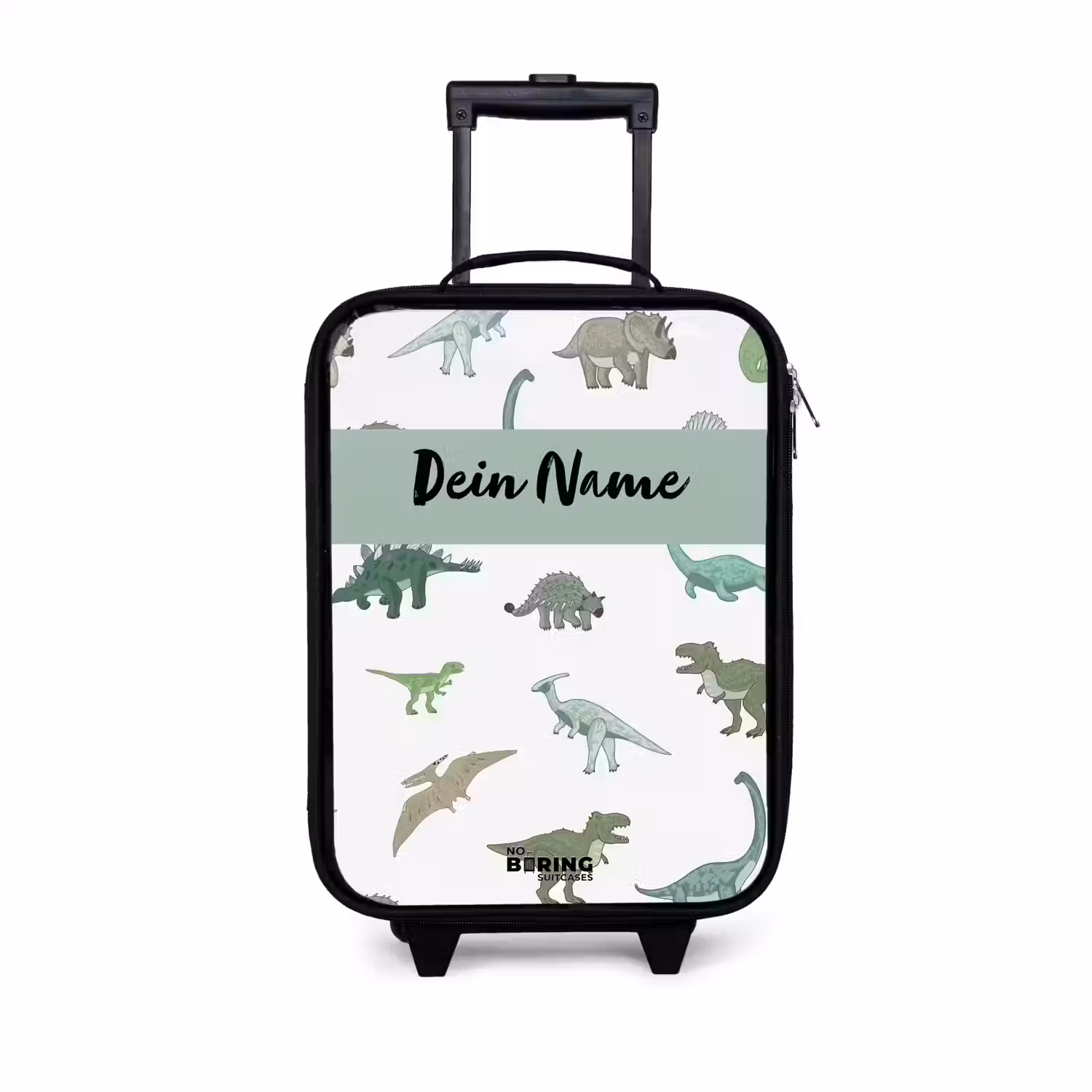 Dino Dynastie Kinderkoffer - Zwart klein -3d