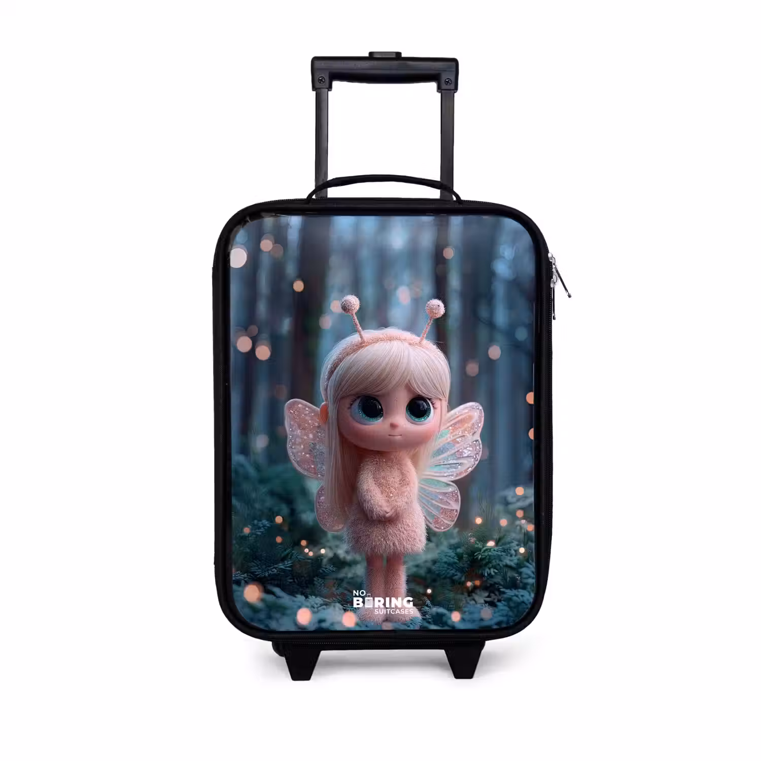 Fairy - Bos - Glitters Kinderkoffer - Zwart klein -3d