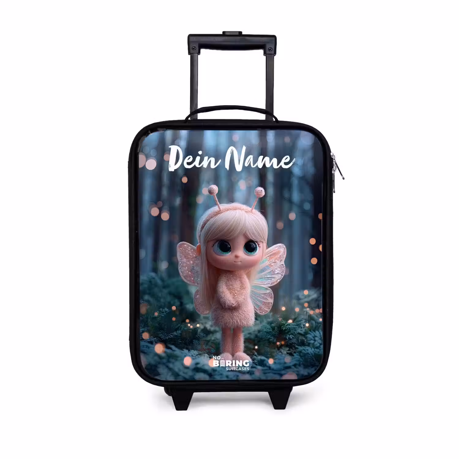 Fairy - Bos - Glitters Kinderkoffer - Zwart klein -3d