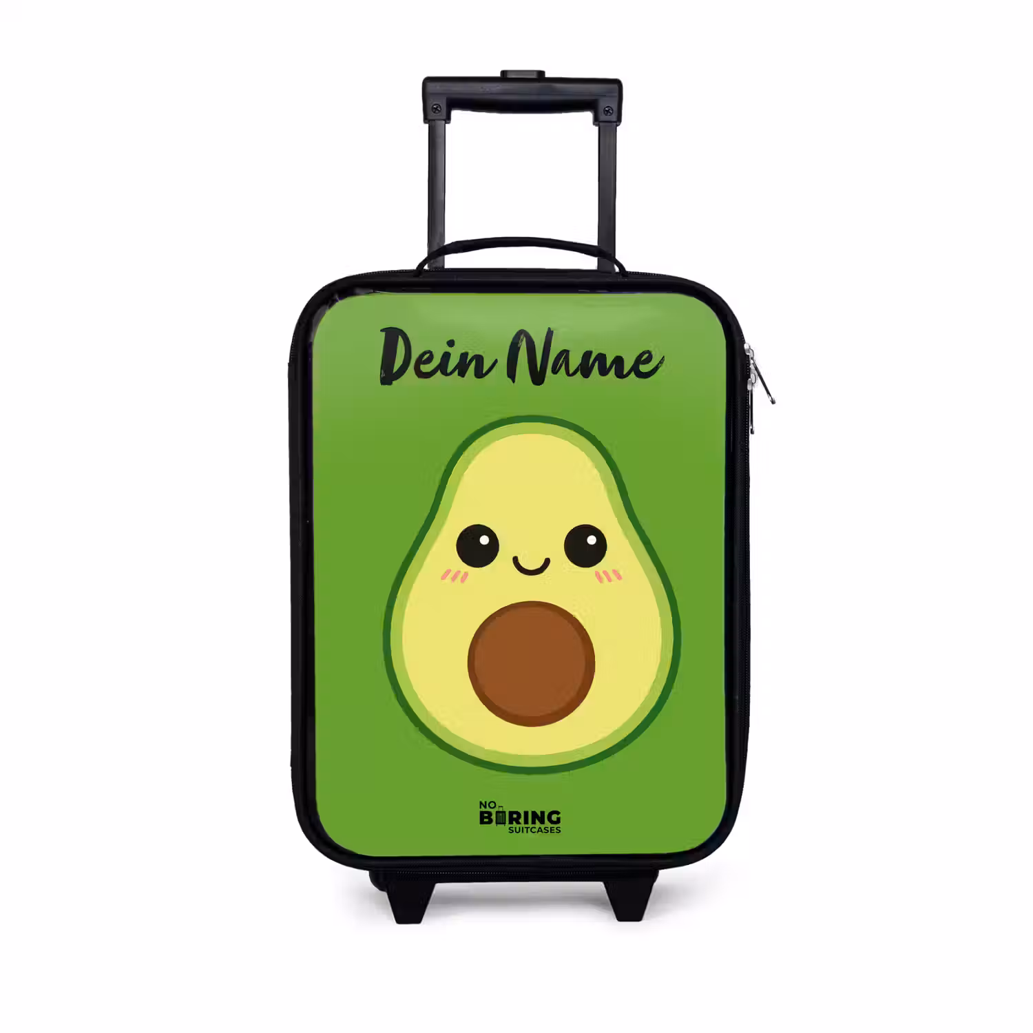 Kawai - Avocado - Groen Kinderkoffer - Zwart klein -3d