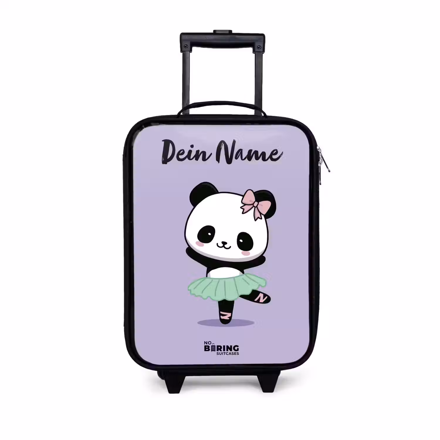 Kawai - Ballet - Panda Kinderkoffer - Zwart klein -3d